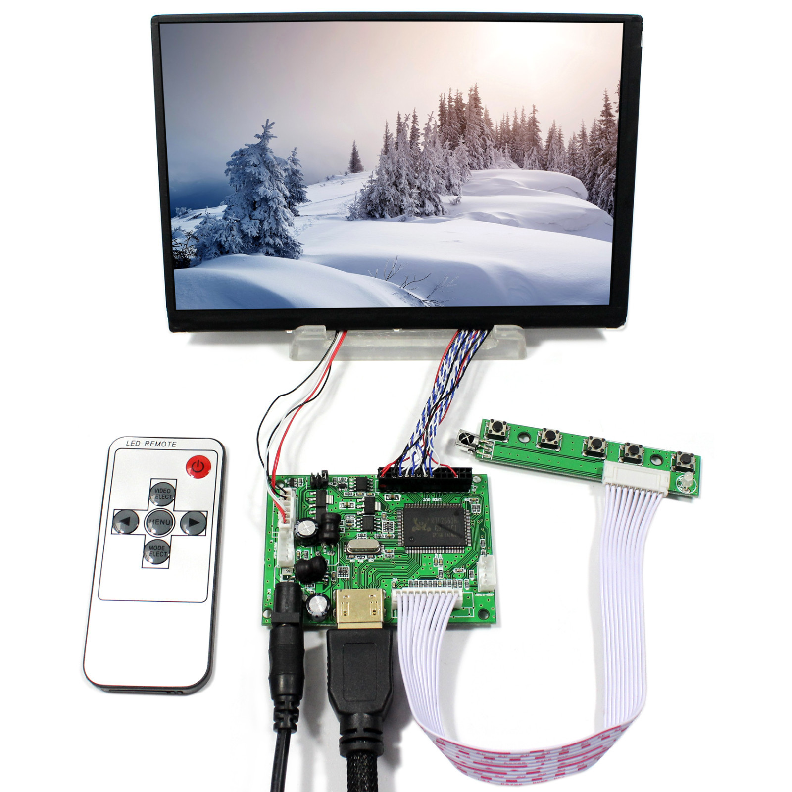 HD LCD Controller Board With 7" N070ICG-LD1 1280x800 IPS LCD Screen