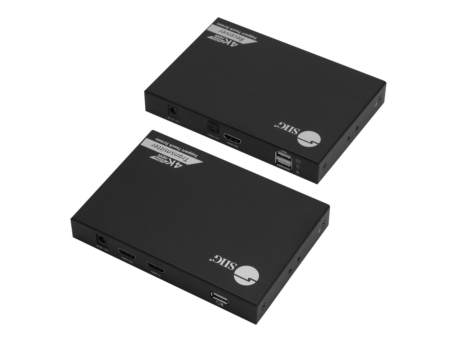 Siig CEH27811S1 4K 60Hz HDMI KVM Extender w/ S/PDIF Black
