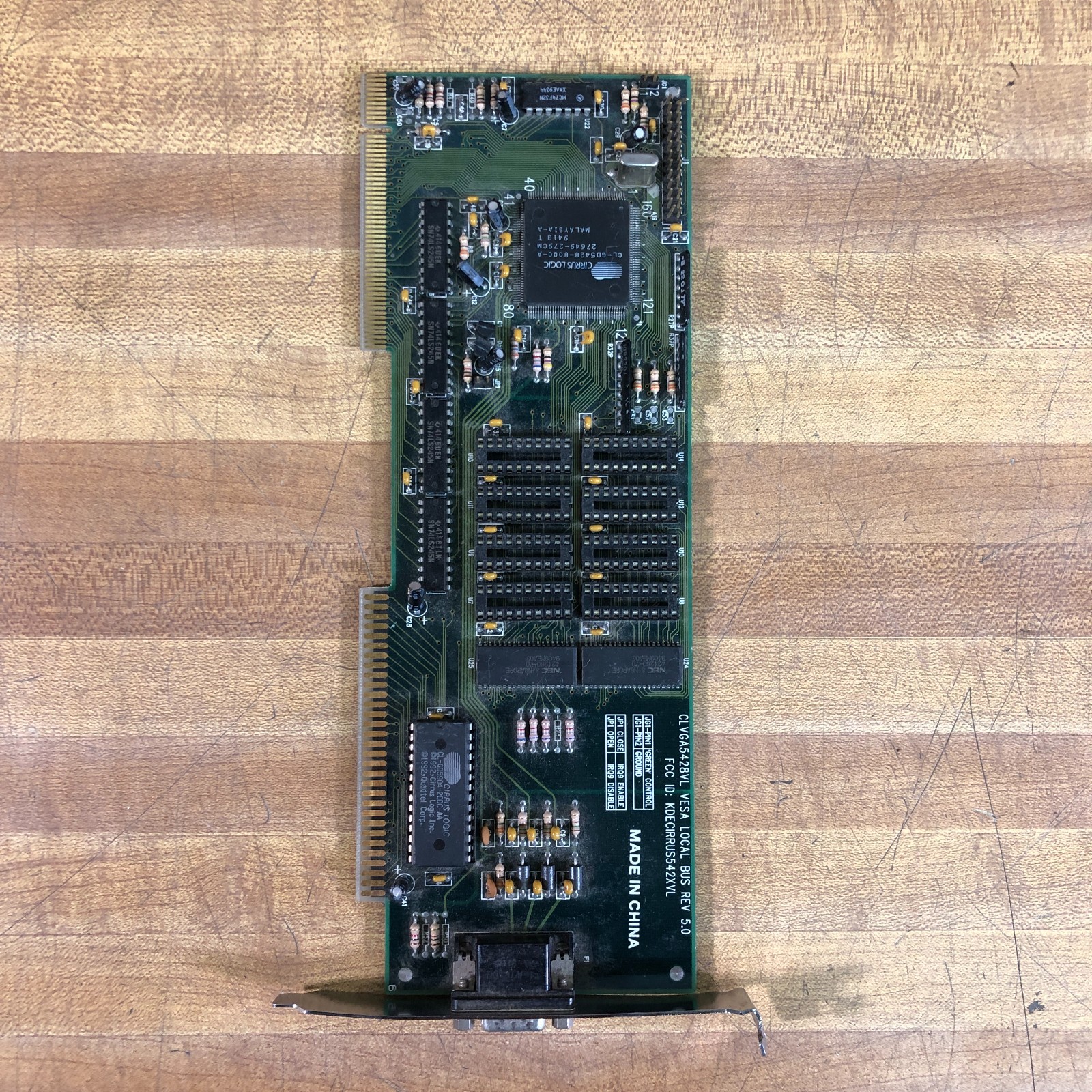Cirrus Logic CLVGA5428VL CL-GD5428-80QC-A VESA VLB Video Graphics Card (TESTED)