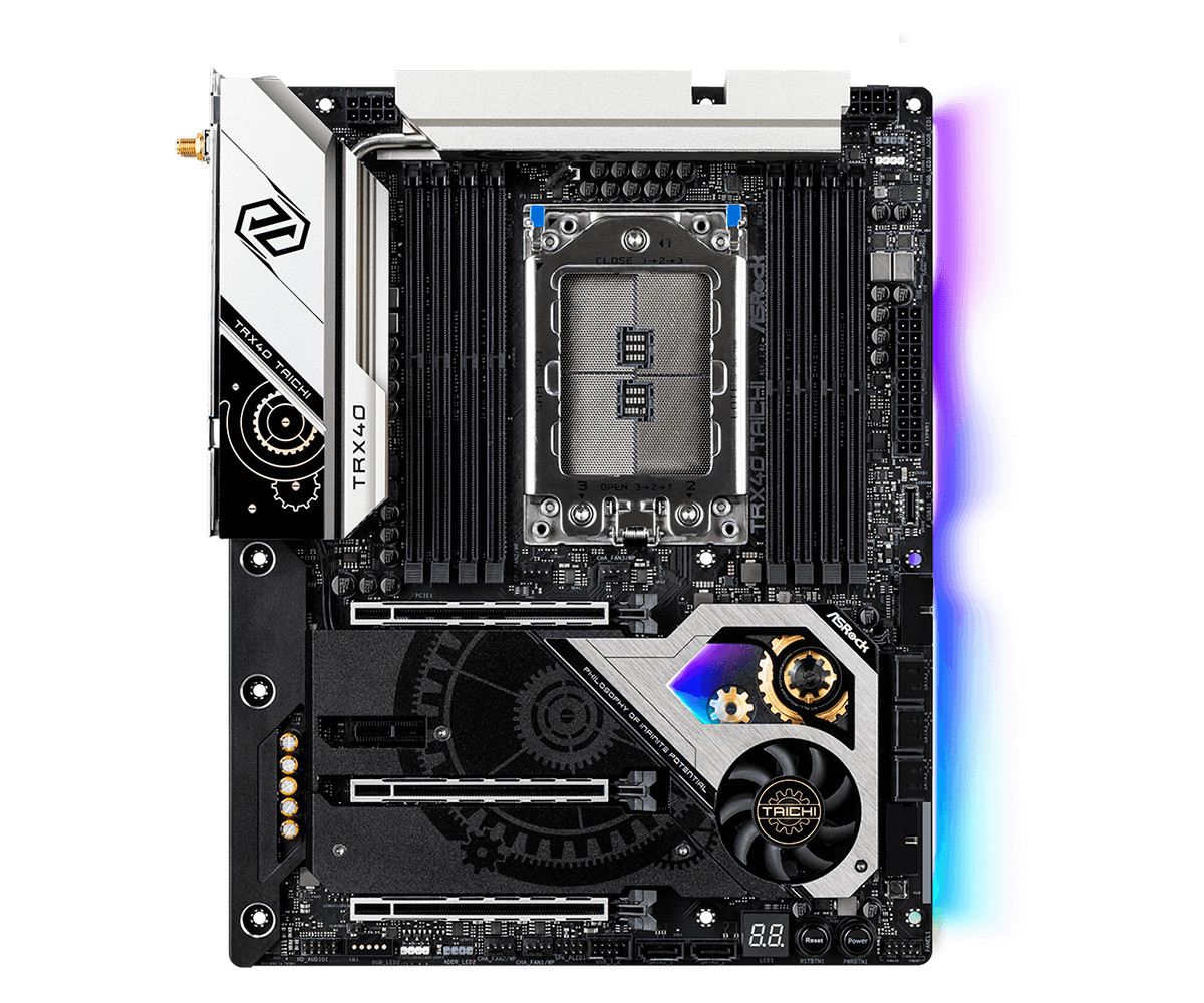 ASRock TRX40 Taichi Motherboard AMD TRX40 Socket sTRX4 ATX DDR4 4666(oc) Ryzen.
