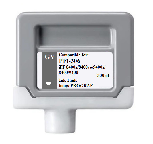 PFI-306 Gray Ink Cartridge for Canon IPF 8400s 8400se 9400s 8400 9400 PFI306GY