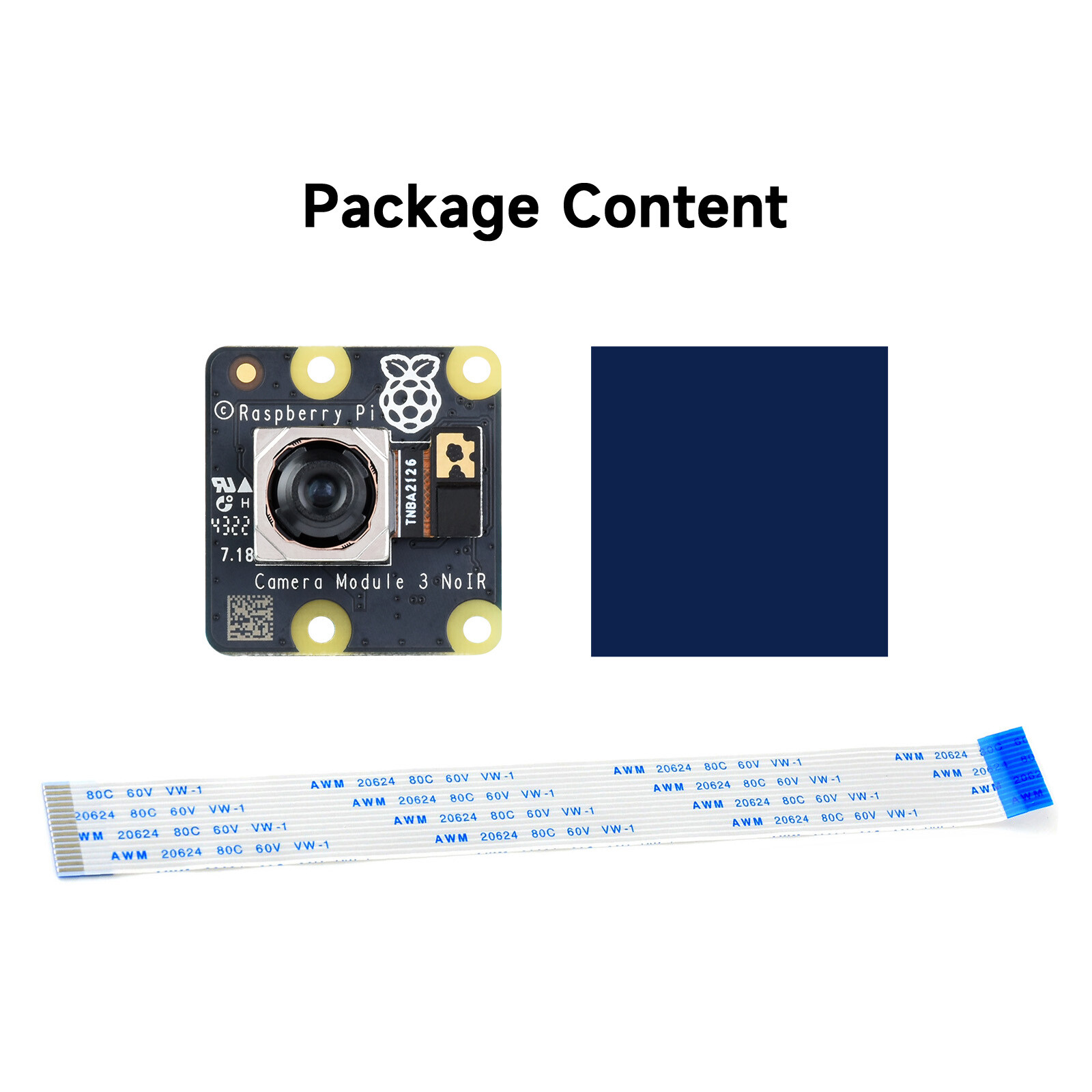 Raspberry Pi Camera Module 3, 12MP high resolution Auto-Focus IMX708 75°/120°FOV