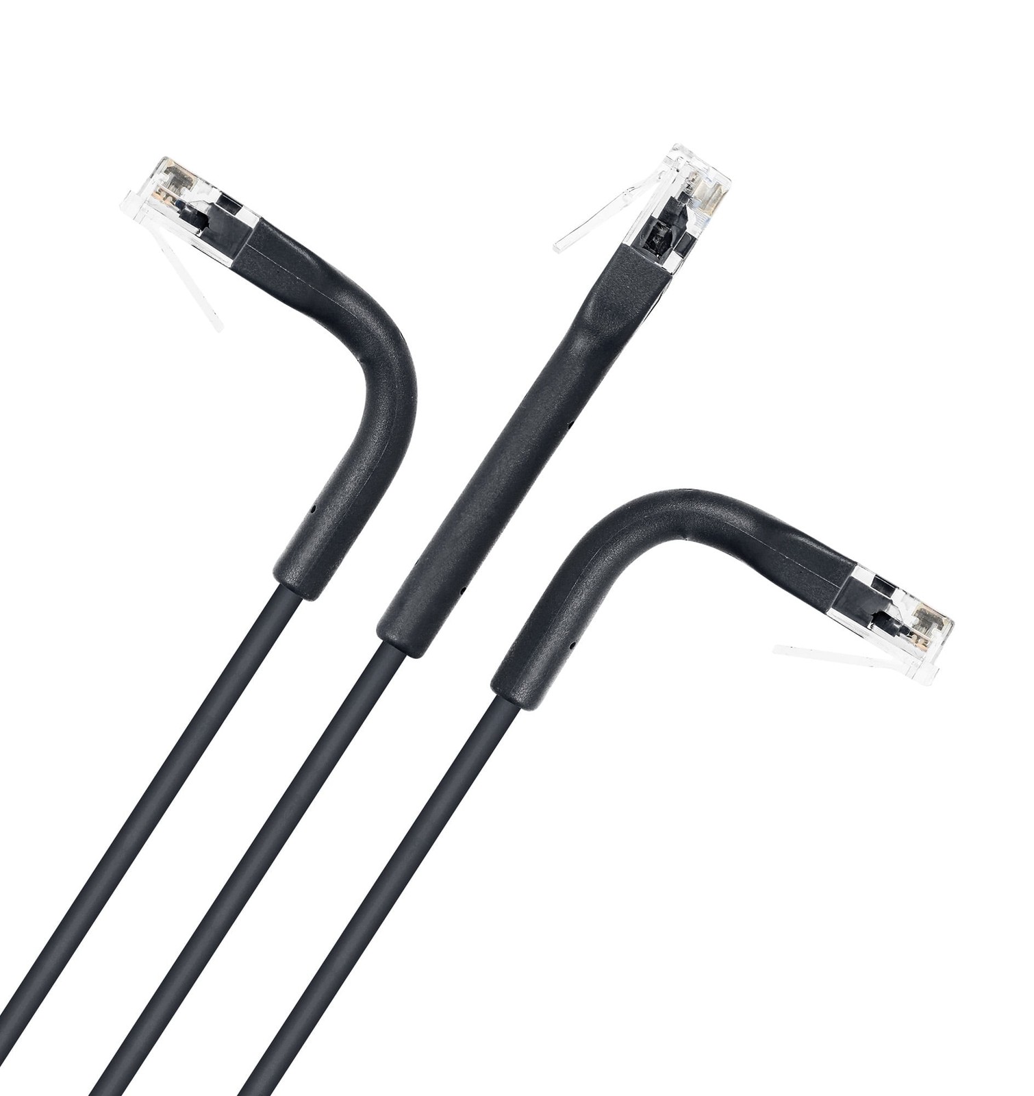 Intellinet 745215 10 Ft Cat-6 U/UTP Slim Patch Cable 10 Pack Black