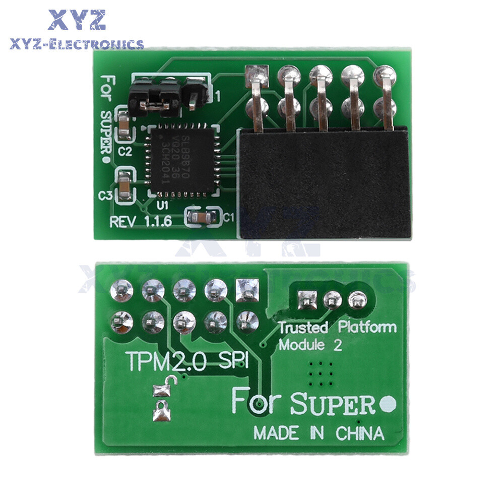 5pcs TPM2.0 10PIN Security Module Suitable for Supermicro AOM-TPM-9670V-S