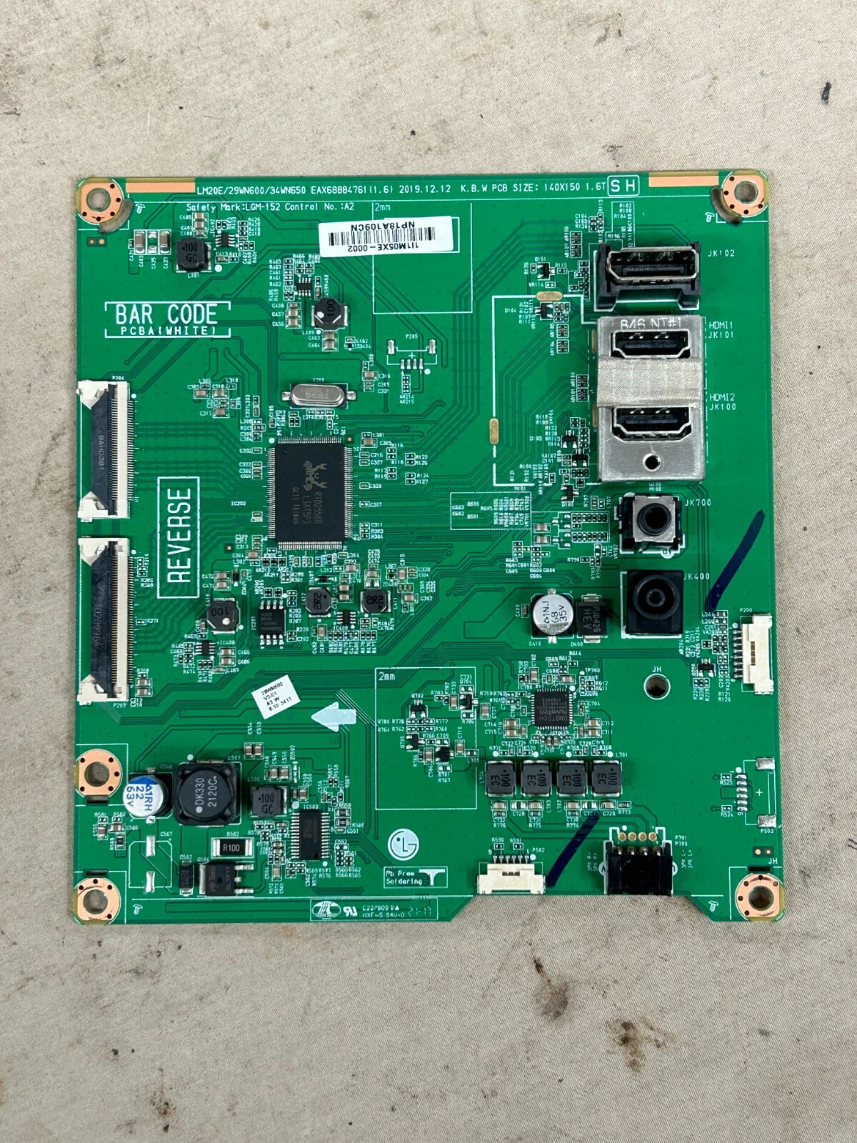 LG 29WN600-W Monitor Main Board EAX68884761 (1.6)
