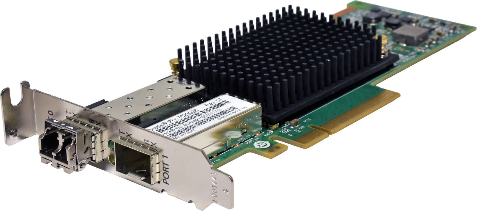 Oracle Emulex LPE16002 7023036 Dual Port 16G SFP+ PCIe x8 FC HBA + GBIC LP