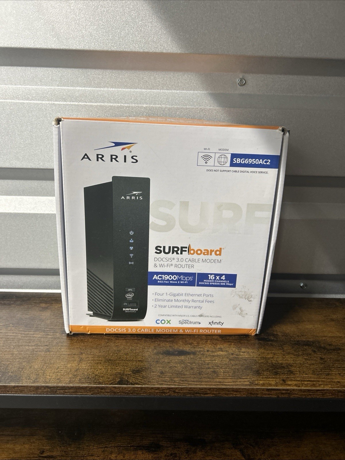 ARRIS Surfboard SBG6950AC2 Cable Modem & Wi-fi Router With McAfee