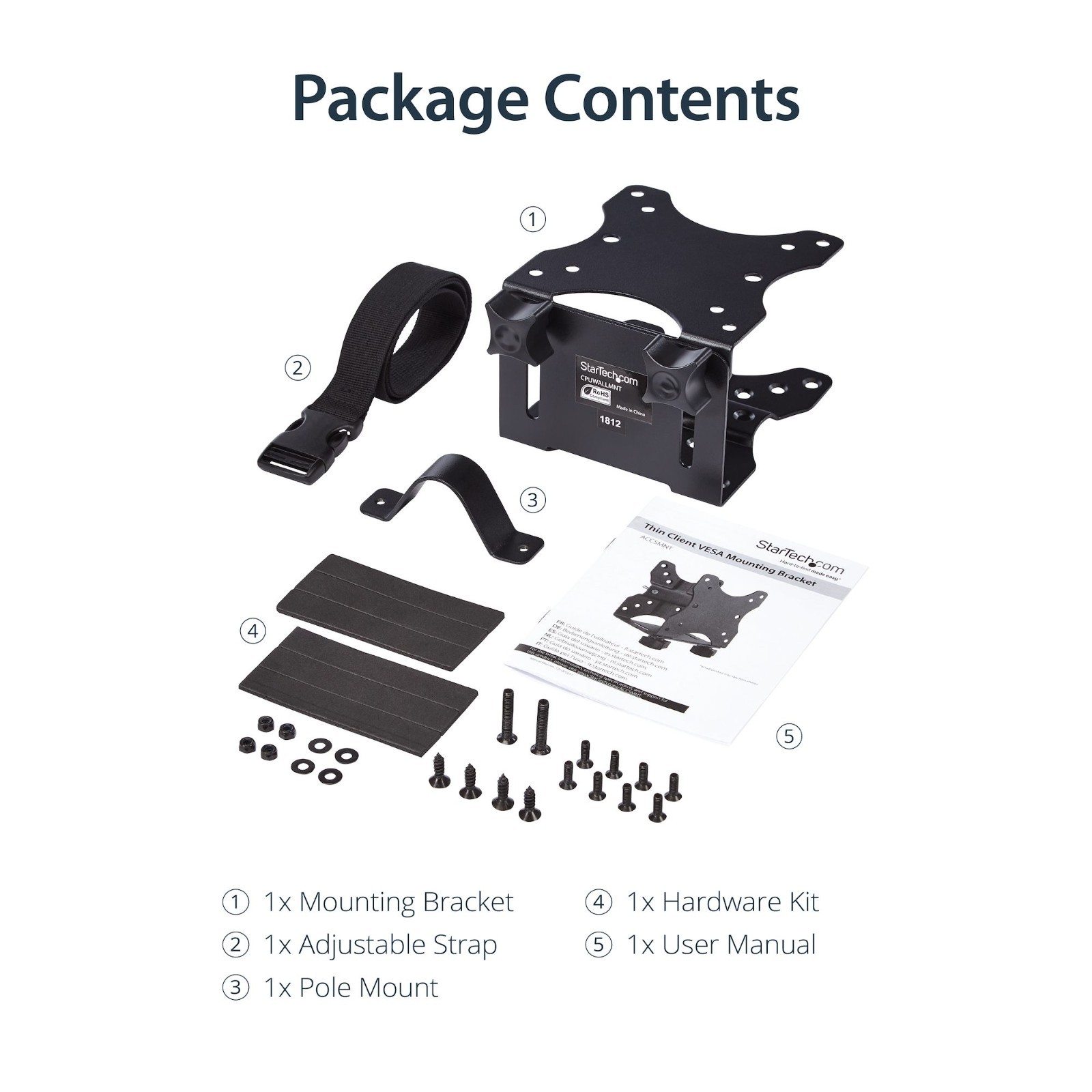 StarTech ACCSMNT Thin Client VESA Mounting Bracket Monitor Mount Kit New Sealed