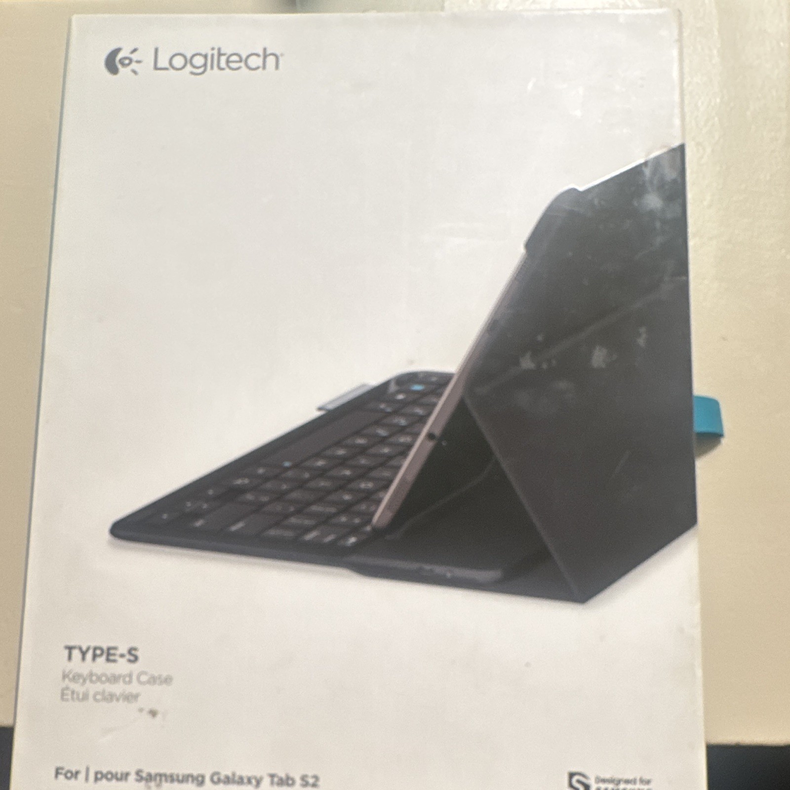Logitech Type-S Bluetooth Keyboard Folio Case w/ Stand for Galaxy Tab S2 9.7"