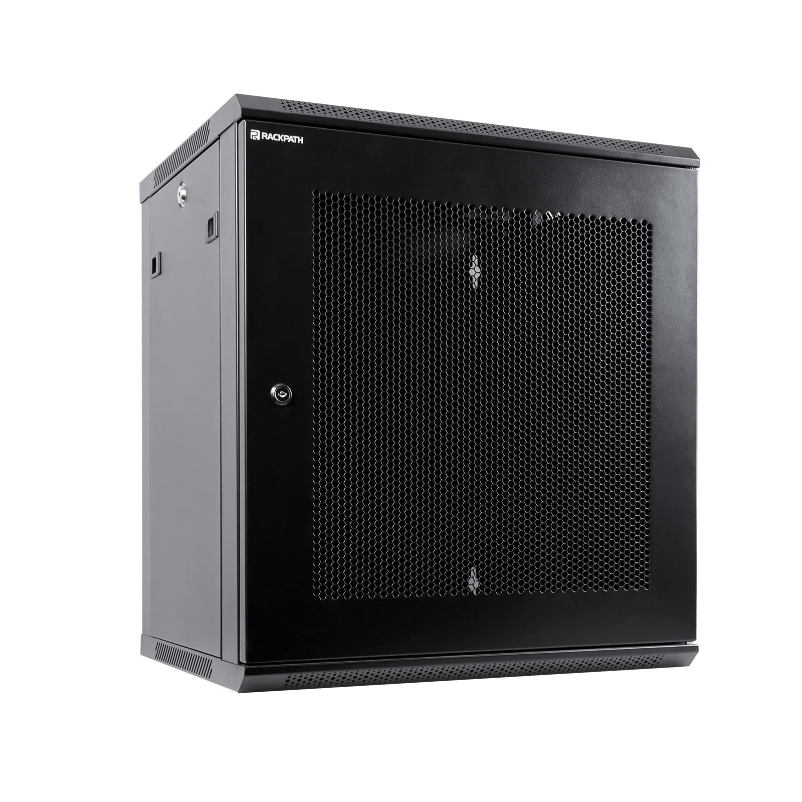 12U Wall Mount Server Cabinet Network Rack Enclosure, Quiet Cooling Fan, Perf...