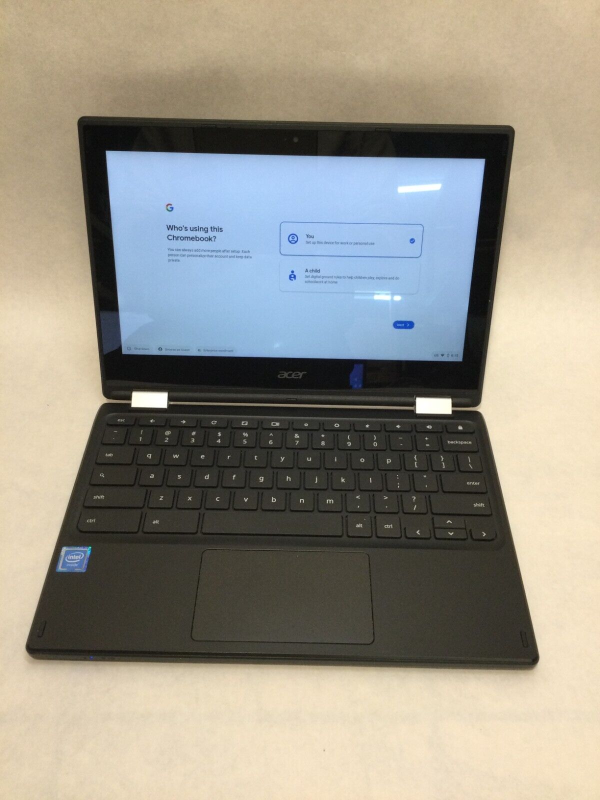 Acer Chromebook C738t 2 in 1 touchscreen 11.6\