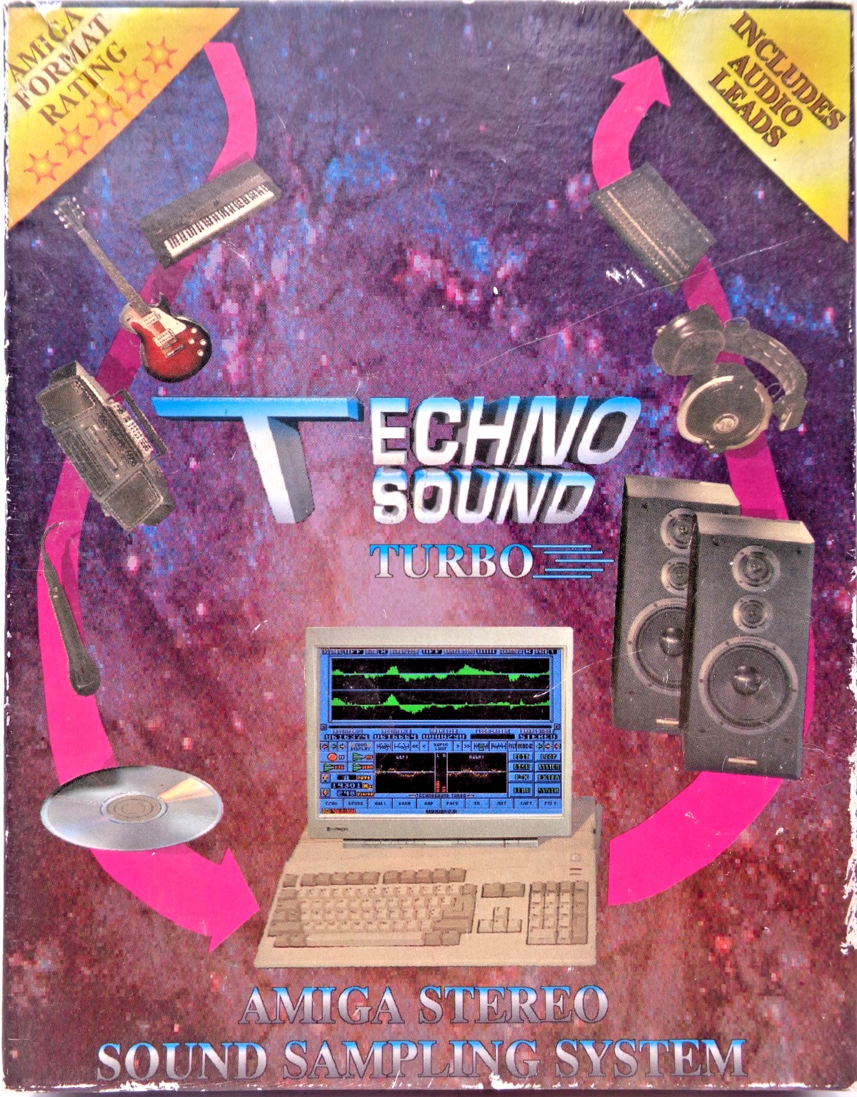 COMMODORE AMIGA -- TECHNO SOUND TURBO (NEW DIMENSIONS) #CIB