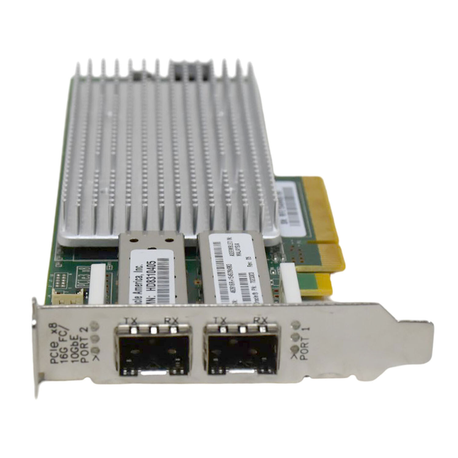 Oracle QLogic QLE8362-ORL Dual-Port FC 16Gbps PCIe x8 HBA Low Profile Adapter