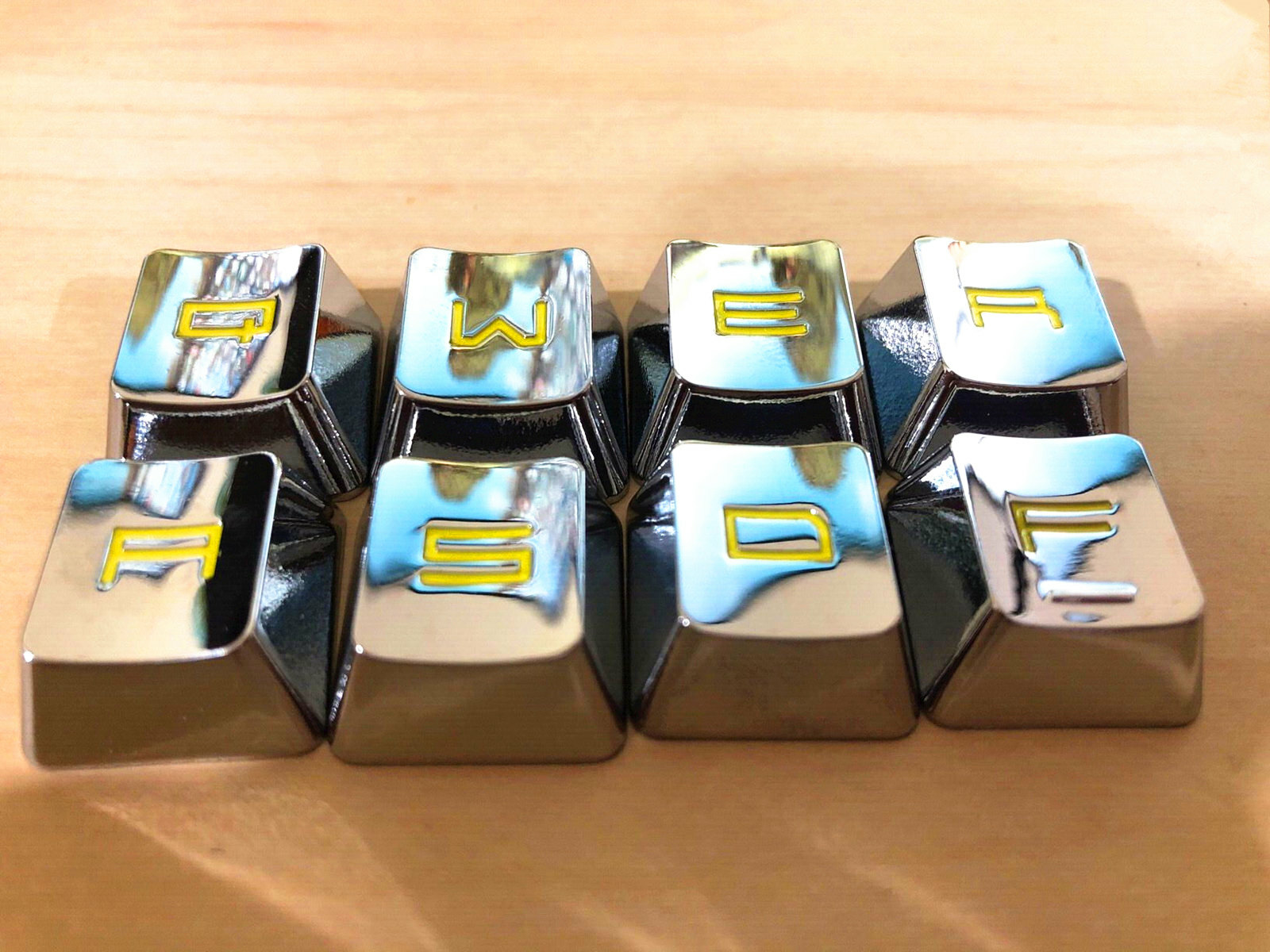 12 Key Zinc-Aluminum Alloy Gaming Keycap WASD Keycaps for MX Mechanical Keyboard