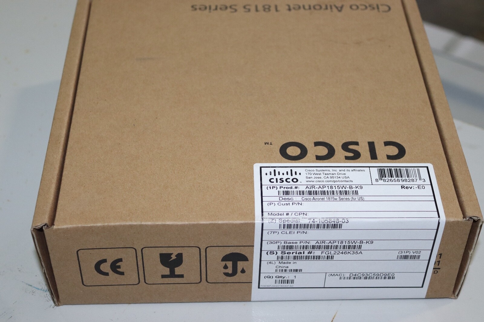 NEW Cisco Aironet AIR-AP1815W-B-K9 1815W ACCESS-POINT
