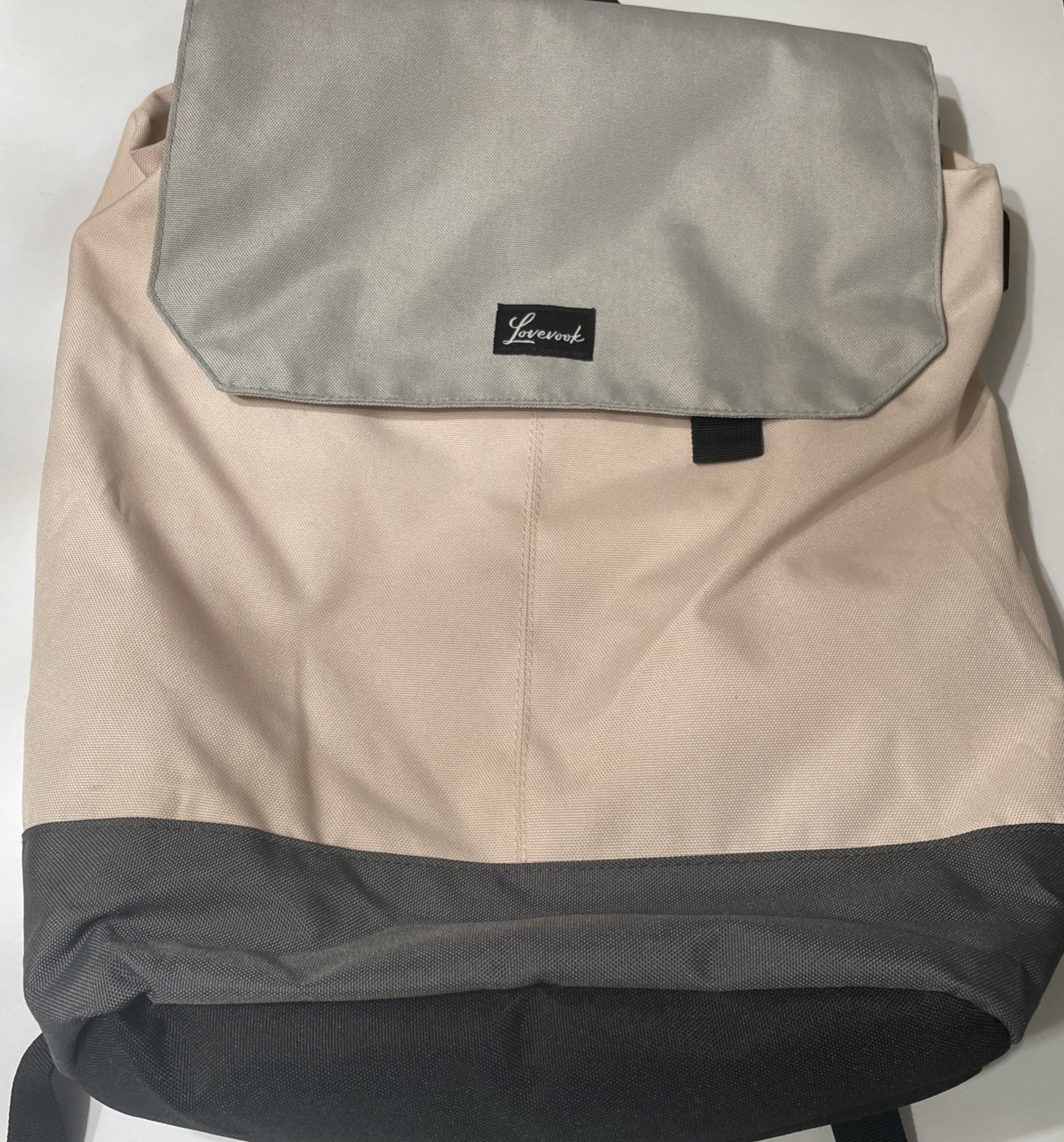 LOVEVOOK Padded Polyester Laptop Backpack 15.6 in, Gray, Solid, Universal