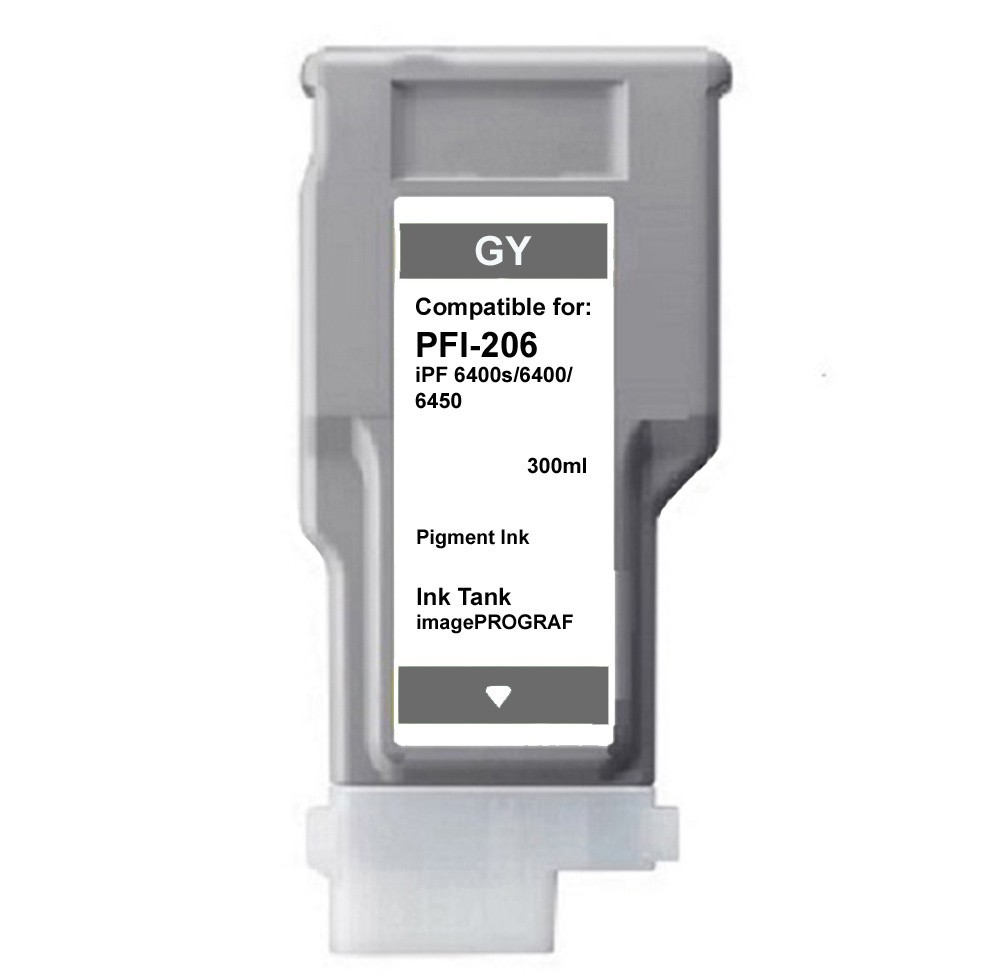 PFI206 Gray Ink Tank Cartridge For Canon IPF 6400s 6400 6450 PFI206GY