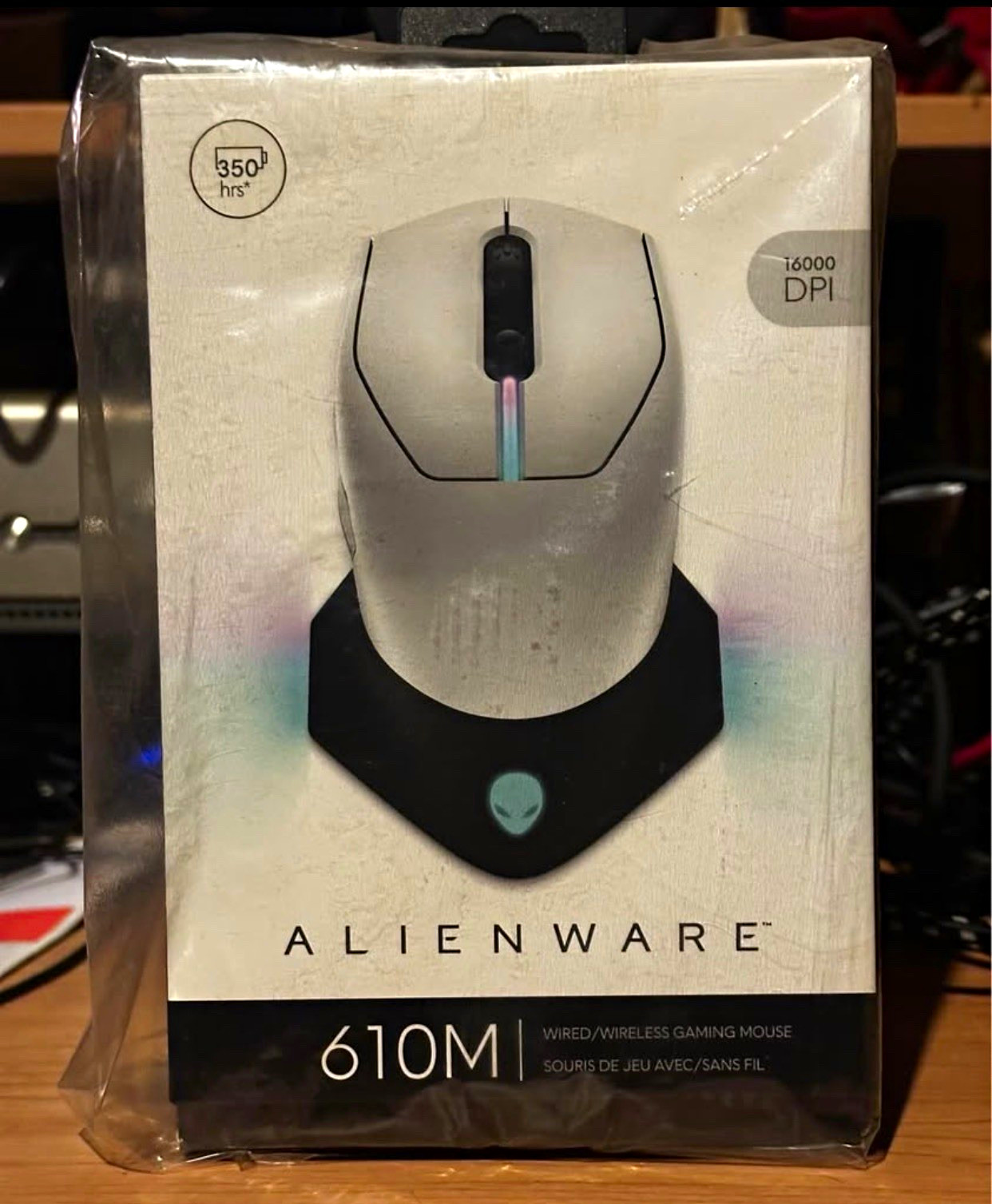 Alienware 610M Wireless/Wired Optical Gaming Mouse 16000 DPI White