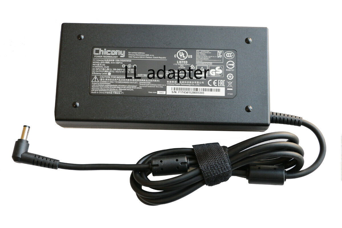 Chicony 19.5V 7.7A 150W AC Adapter Charger For GIGABYTE G5 MD MD-51US123SH 5.5mm