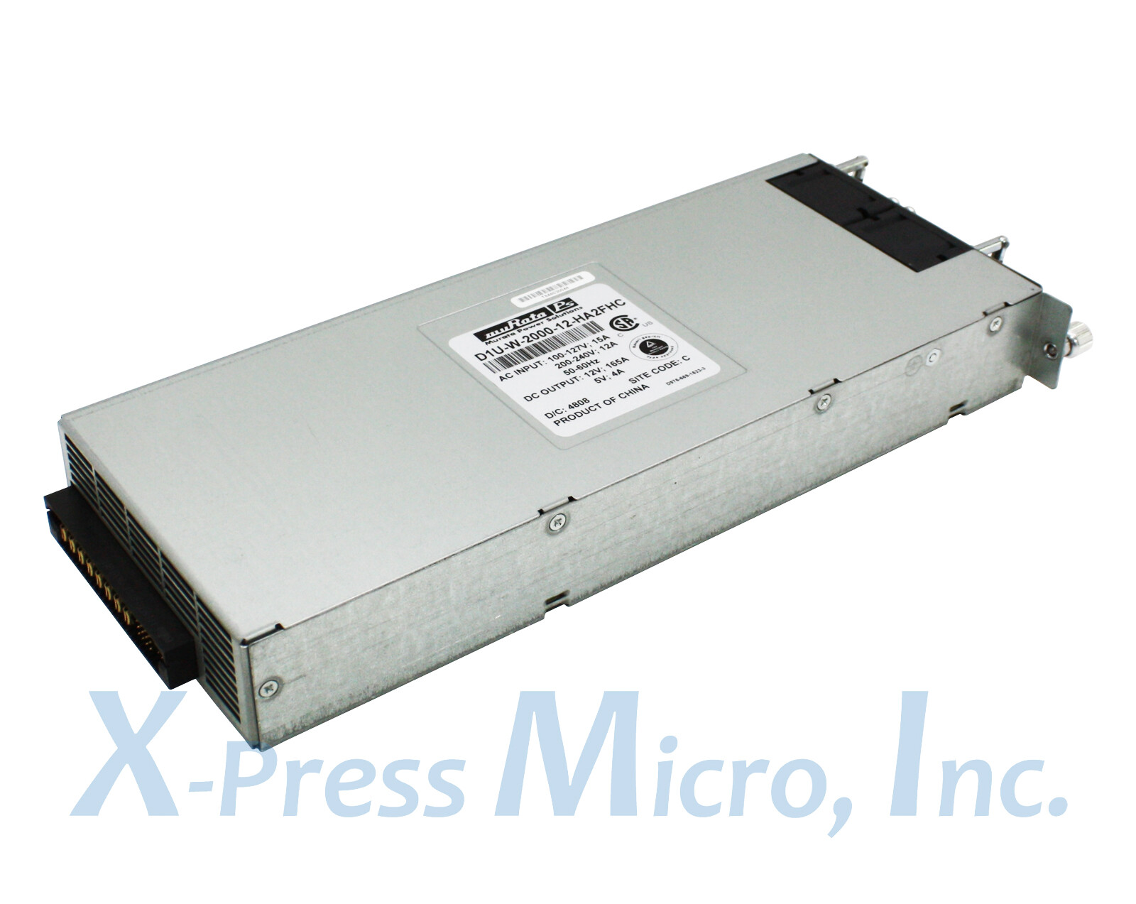 MURATA 2000W FRONT END HOT SWAP REDUNDANT POWER SUPPLY D1U-W-2000-12-HA2FHC