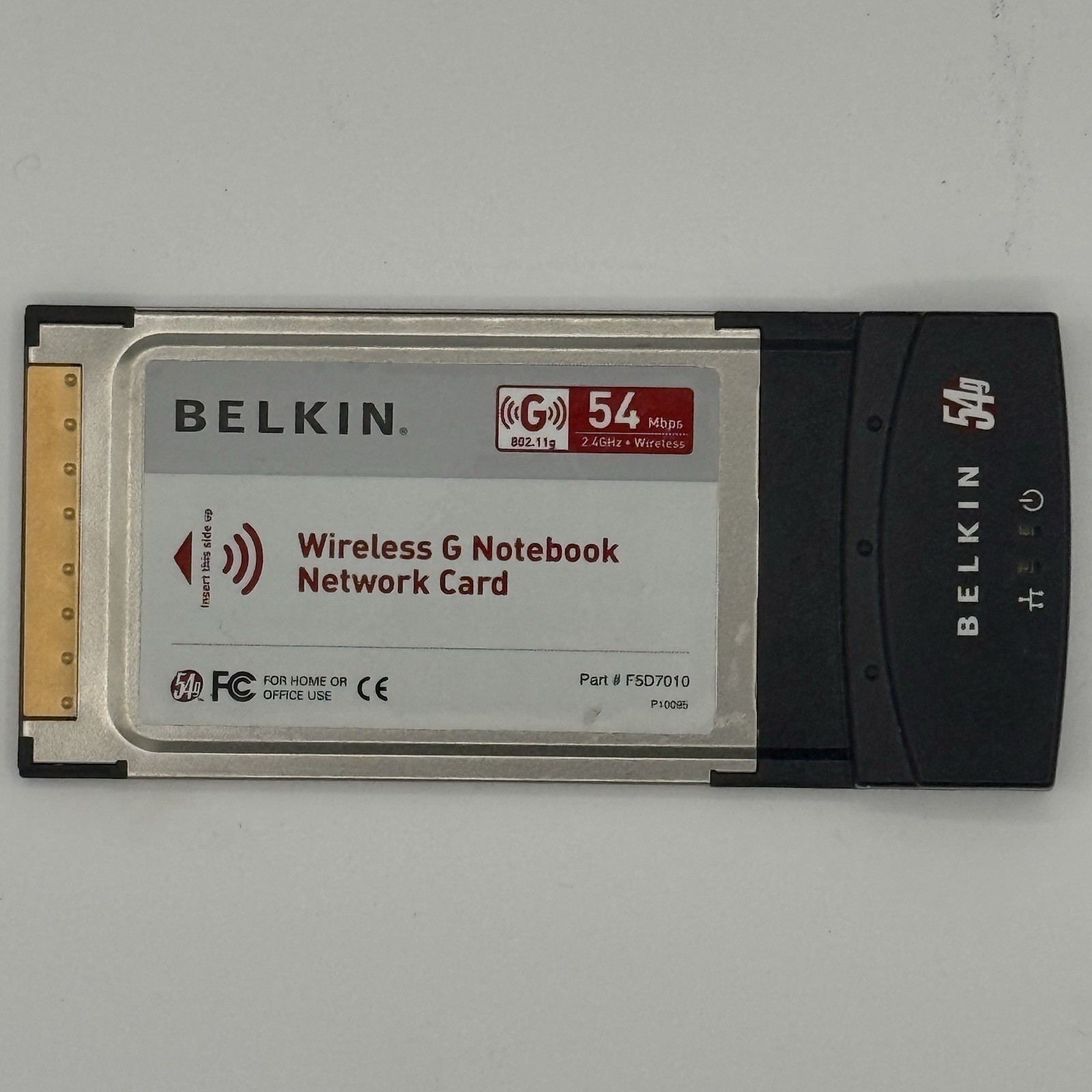 BELKIN Wireless G Notebook Network Card Model F5D7010 Version 3001 802.11g 54G