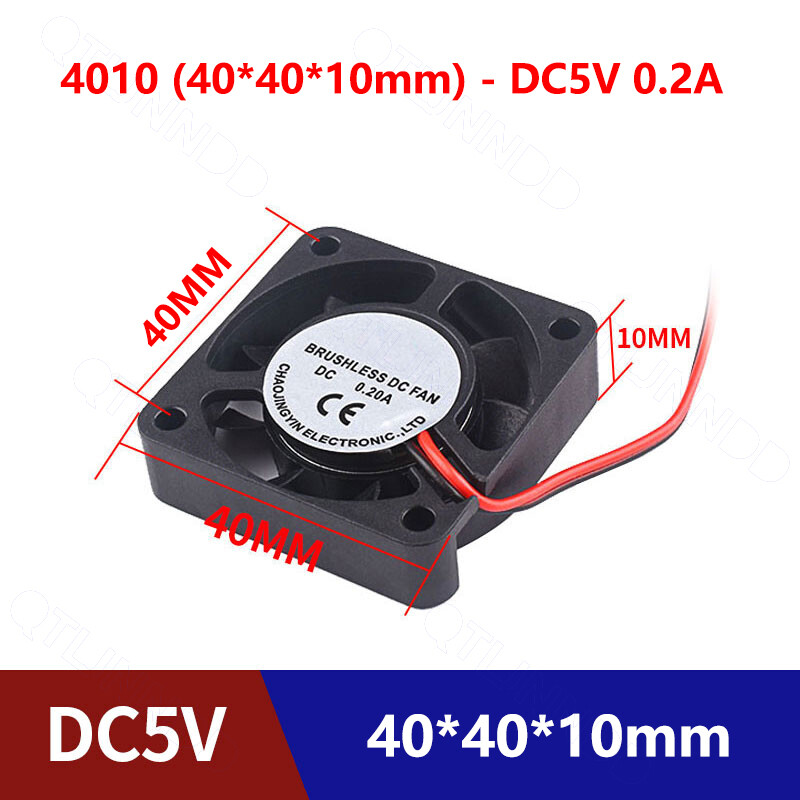 DC 5V 12V 24V Cooling Fans Computer Case Fan CPU PC Case Heatsink 40mm to 120mm