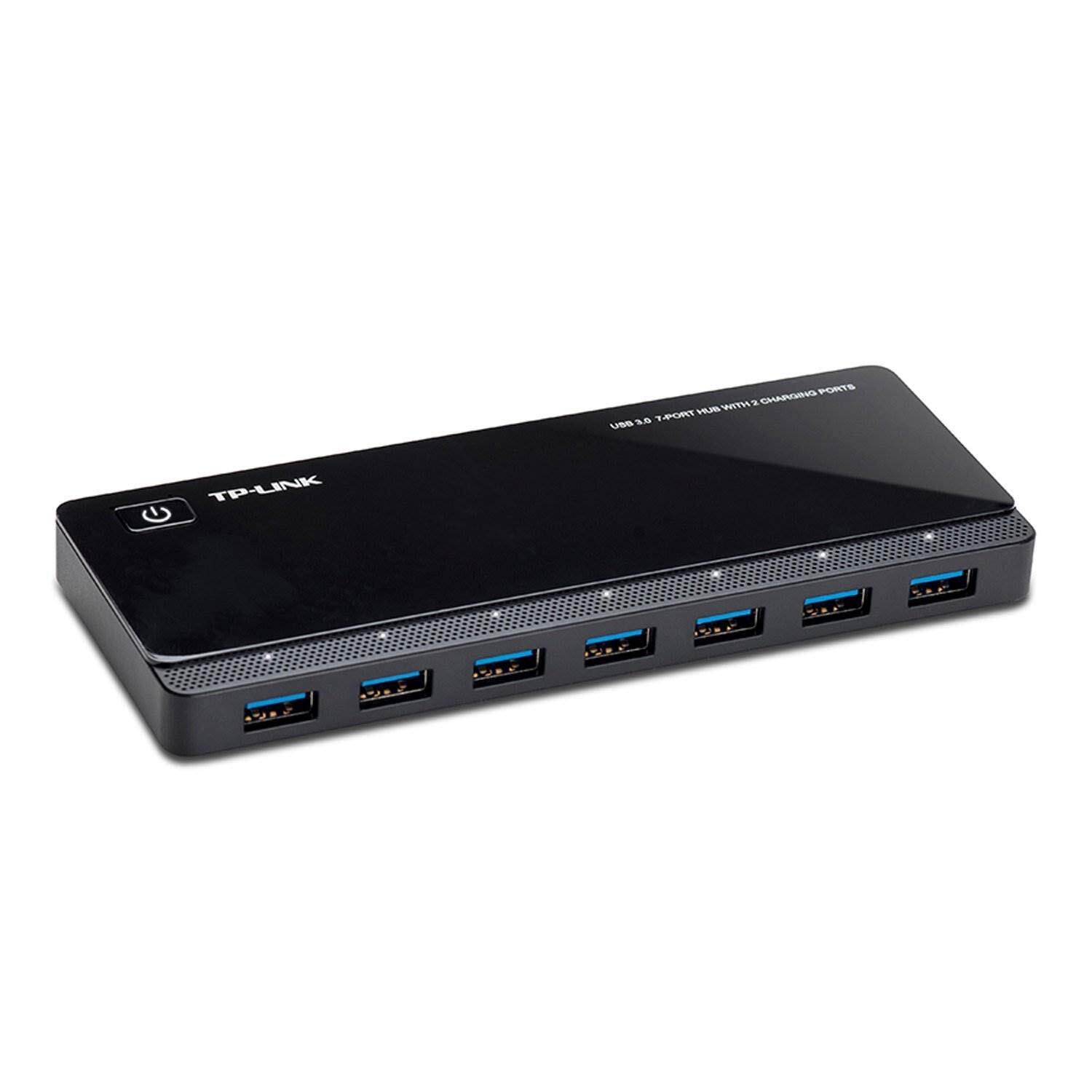 TP Link UH720 9 Port USB Hub 7 USB 3.0 Ports 2 Charging Ports 5Gbps Speed
