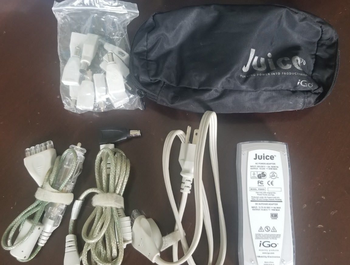 iGo Juice 70 Universal AC Power Adapter Charger for travel,  home, car, airplane