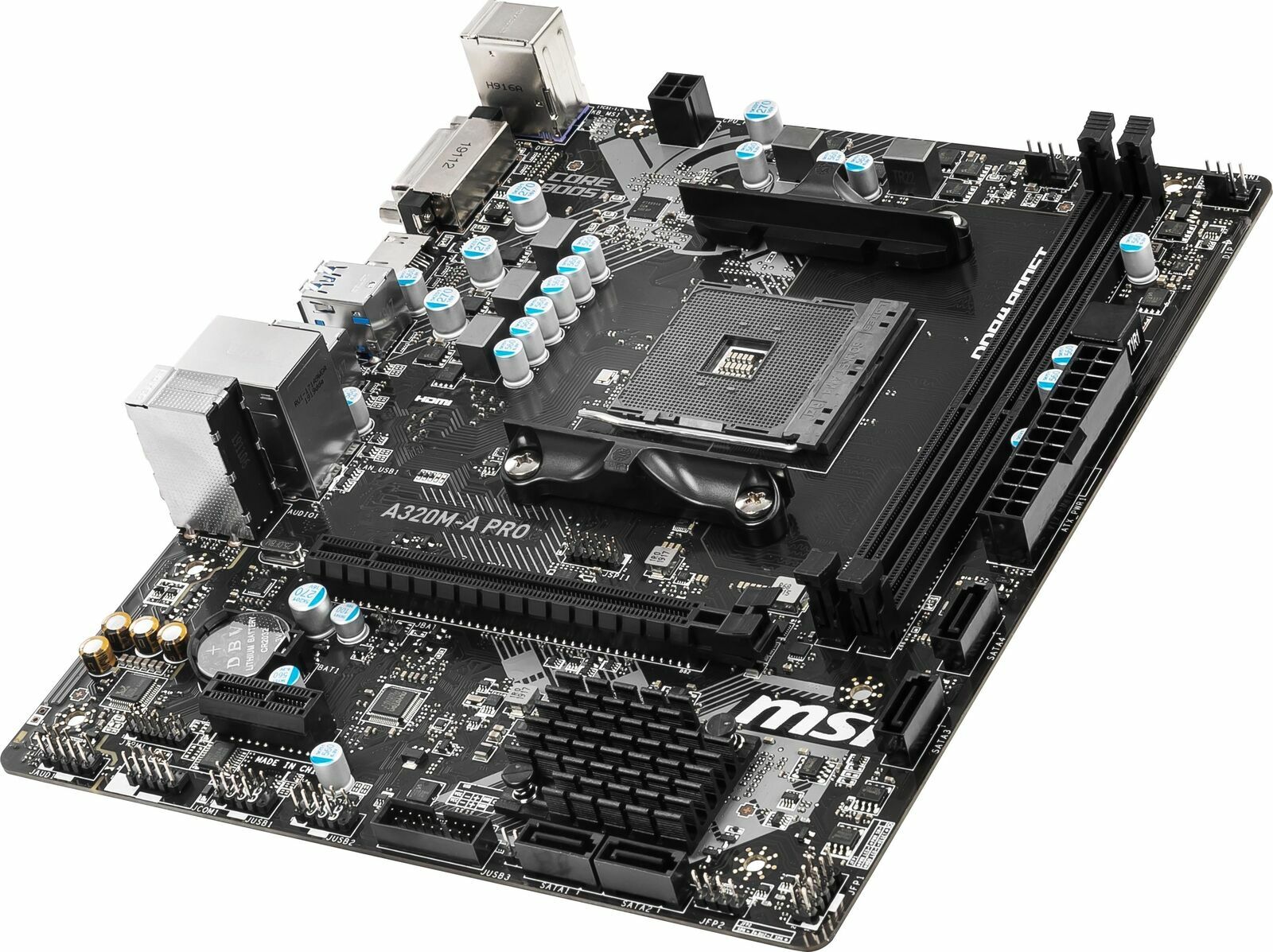 For MSI A320M-A PRO Motherboard Supports 2200G 3200GG CPU AM4 32G DDR4 Tested OK