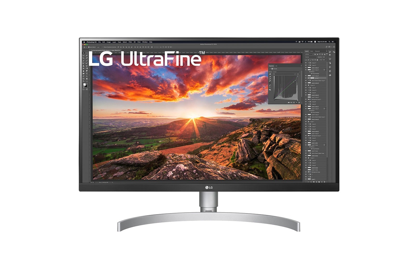 LG 27UN850-W 27-inch 4K Monitor