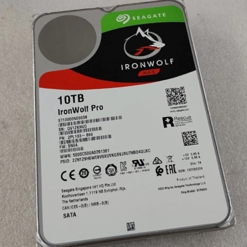 Seagate IronWolf Pro 7200RPM 10TB 256MB ST10000NE0008 Cache SATA 6.0Gb/s 3.5"
