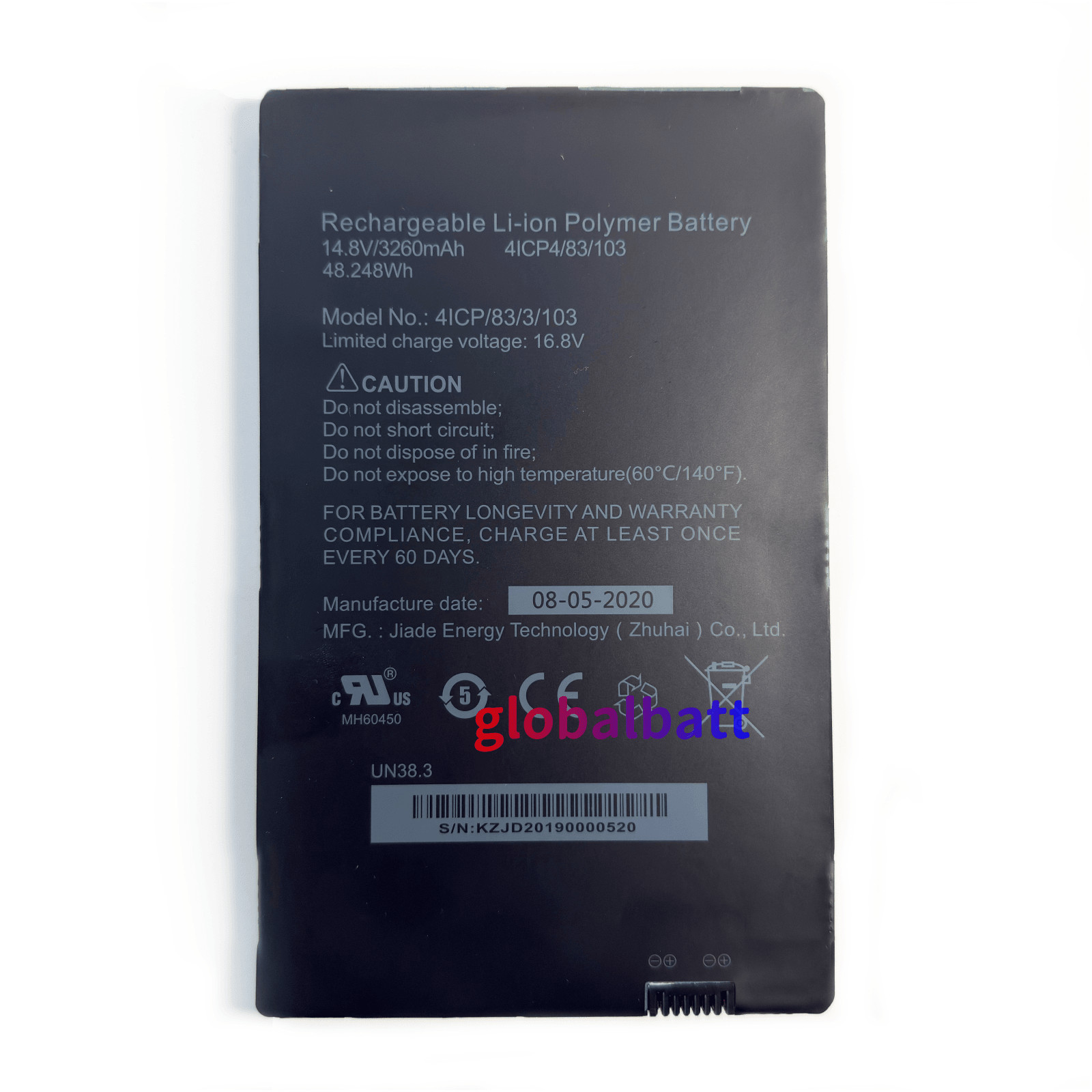 New Original 4ICP/83/3/103 41CP/83/3/103 Battery for Rugged wireless 1013 csi