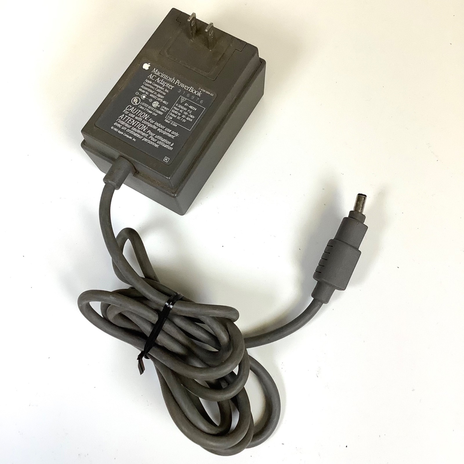 Apple Macintosh PowerBook AC Adapter M5652 APS-46U 3.0A Vintage