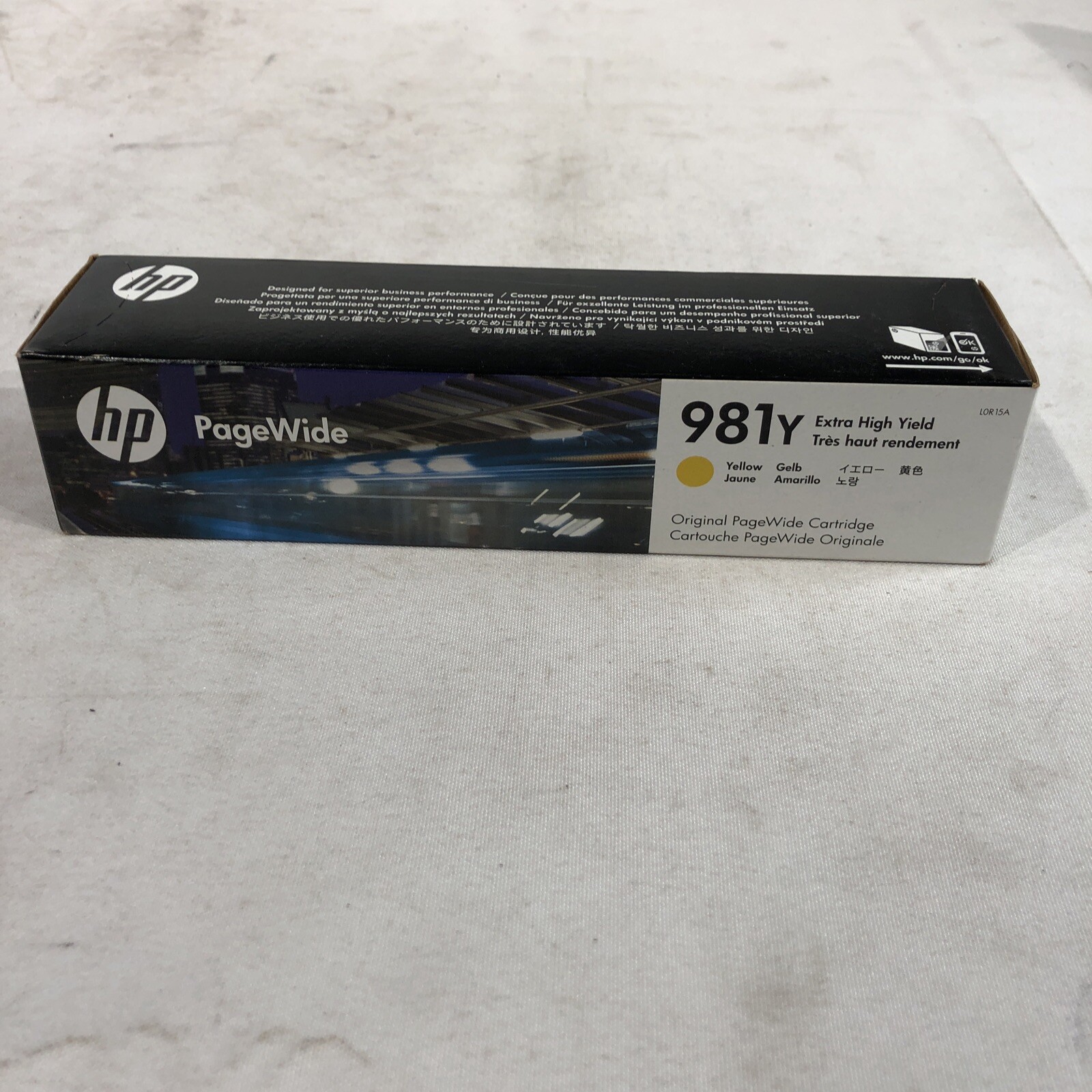 HP L0R15A Original Ink Cartridge - Yellow - Brand New Sealed Box EXP- 2020