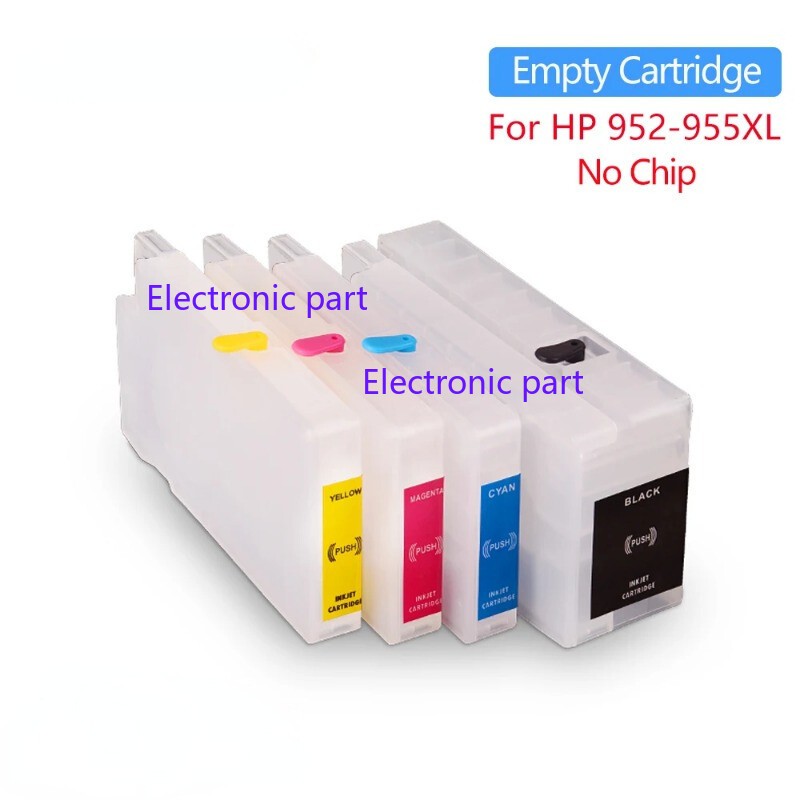 Refill Ink Cartridge No Chip For HP 952 953 954 955 7730 7740 8210 8710 8715