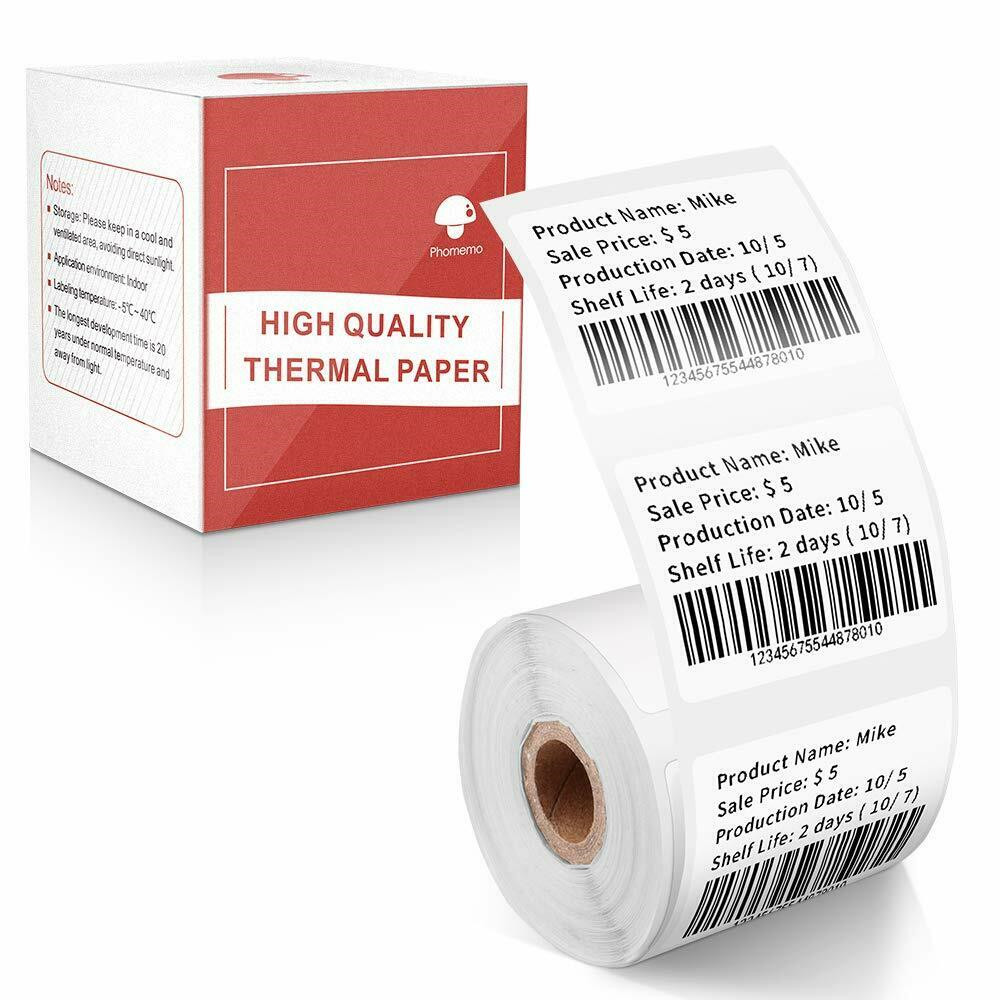 Phomemo Thermal Sticker Labels Self-Adhesive Tag for M110 M100 M220 Printer