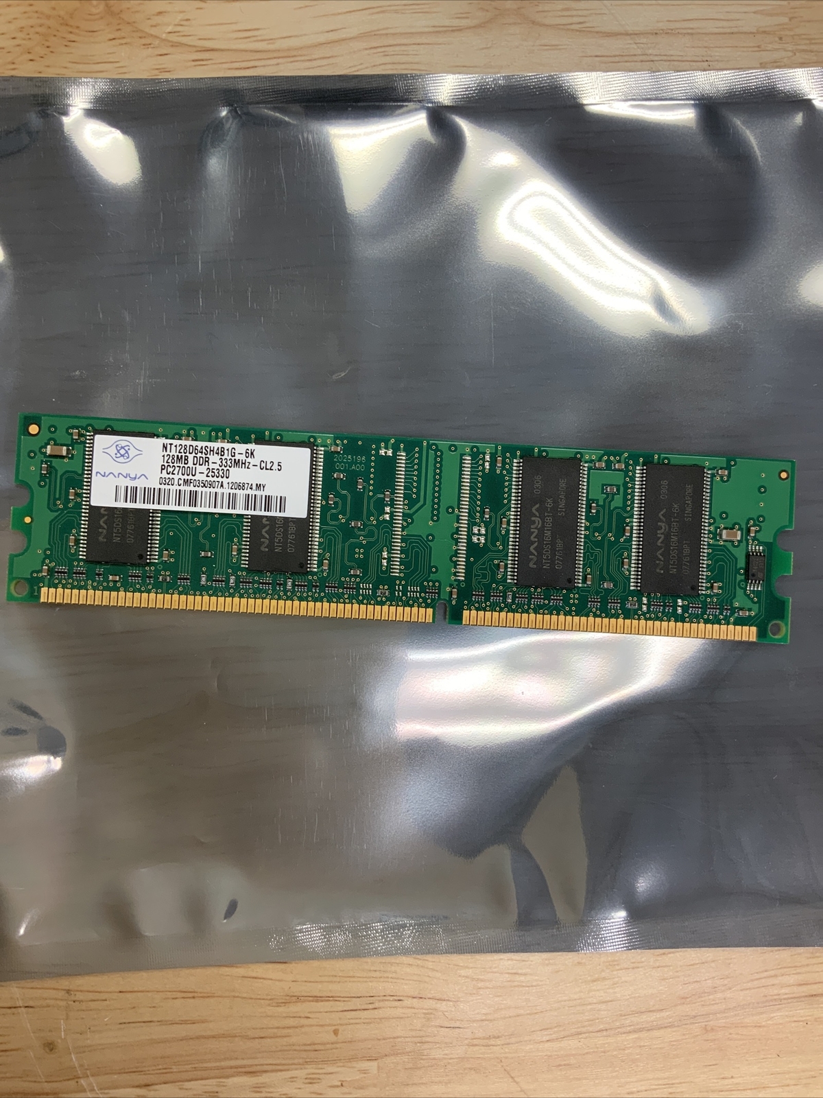 NANYA NT128D64SH4B1G-6K 128MB DDR PC2700U