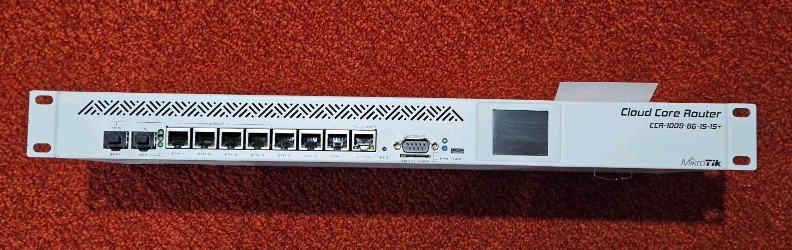 MikroTik CCR-1009-8G-1S-1S+ Cloud Core Router