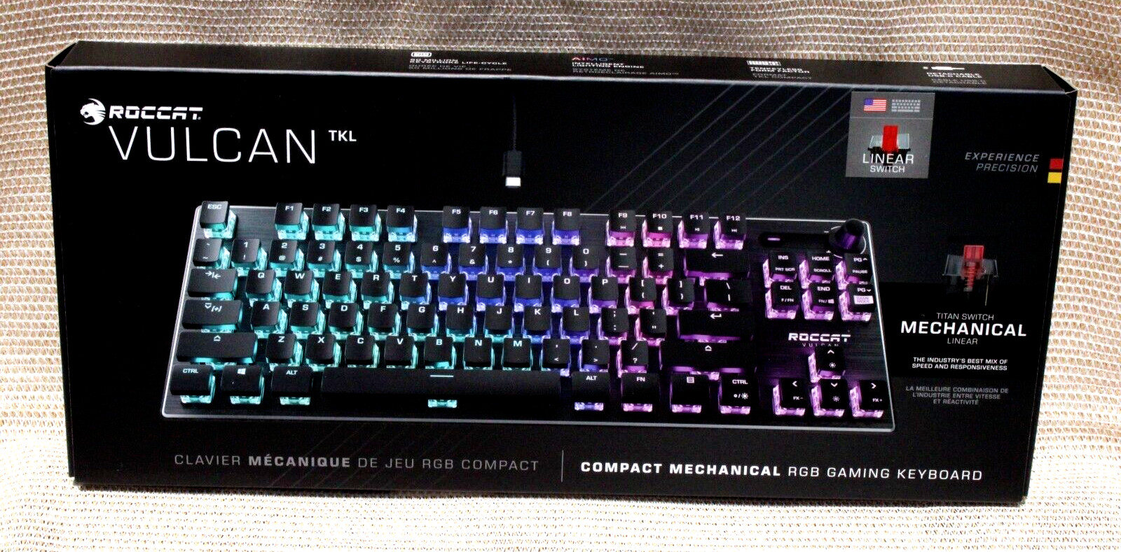 Roccat Vulcan TKL Compact Mechanical RGB Gaming Keyboard