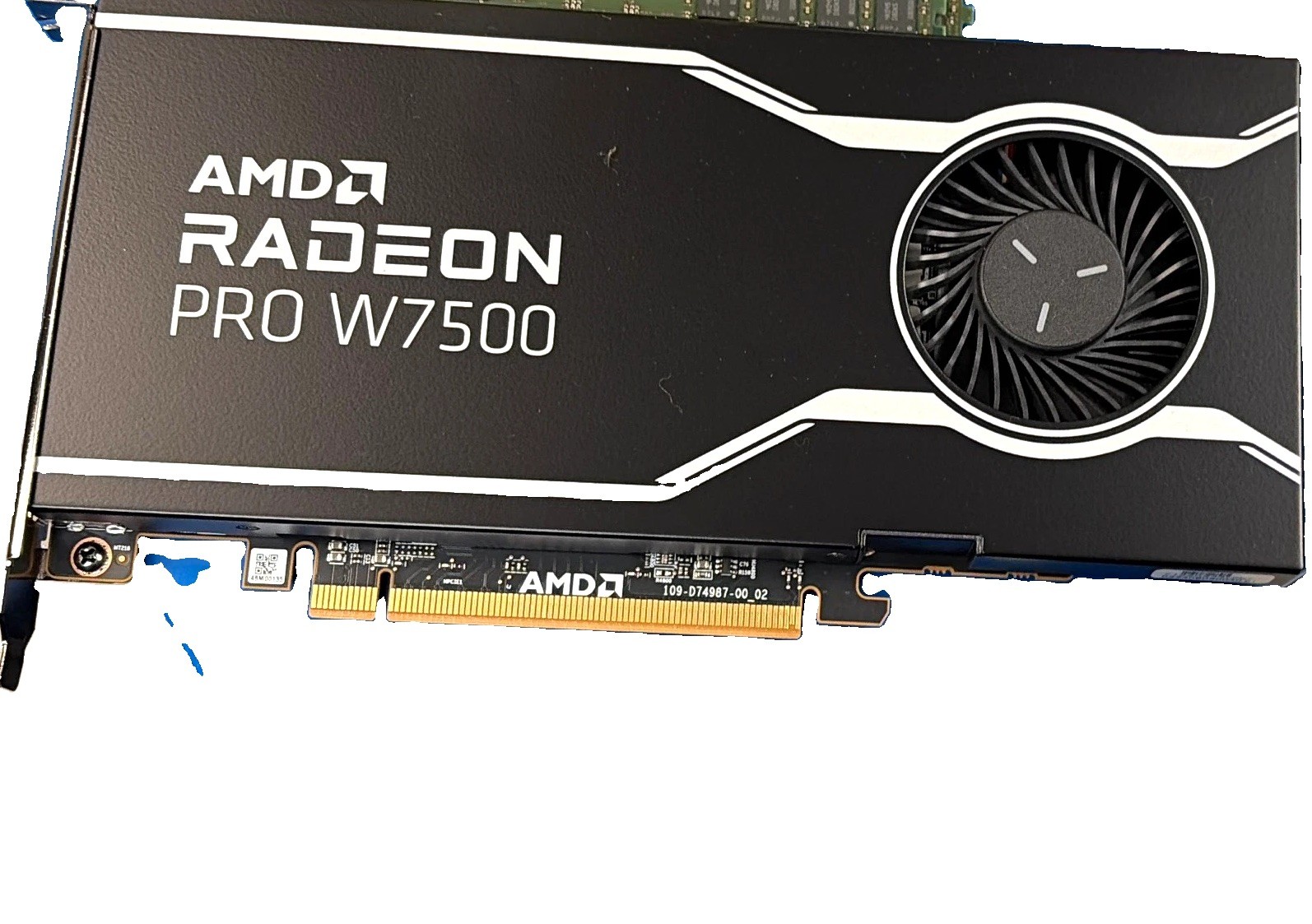 AMD Radeon Pro W7500 Graphics Card Blower-Style Cooler Fan with Heatsink