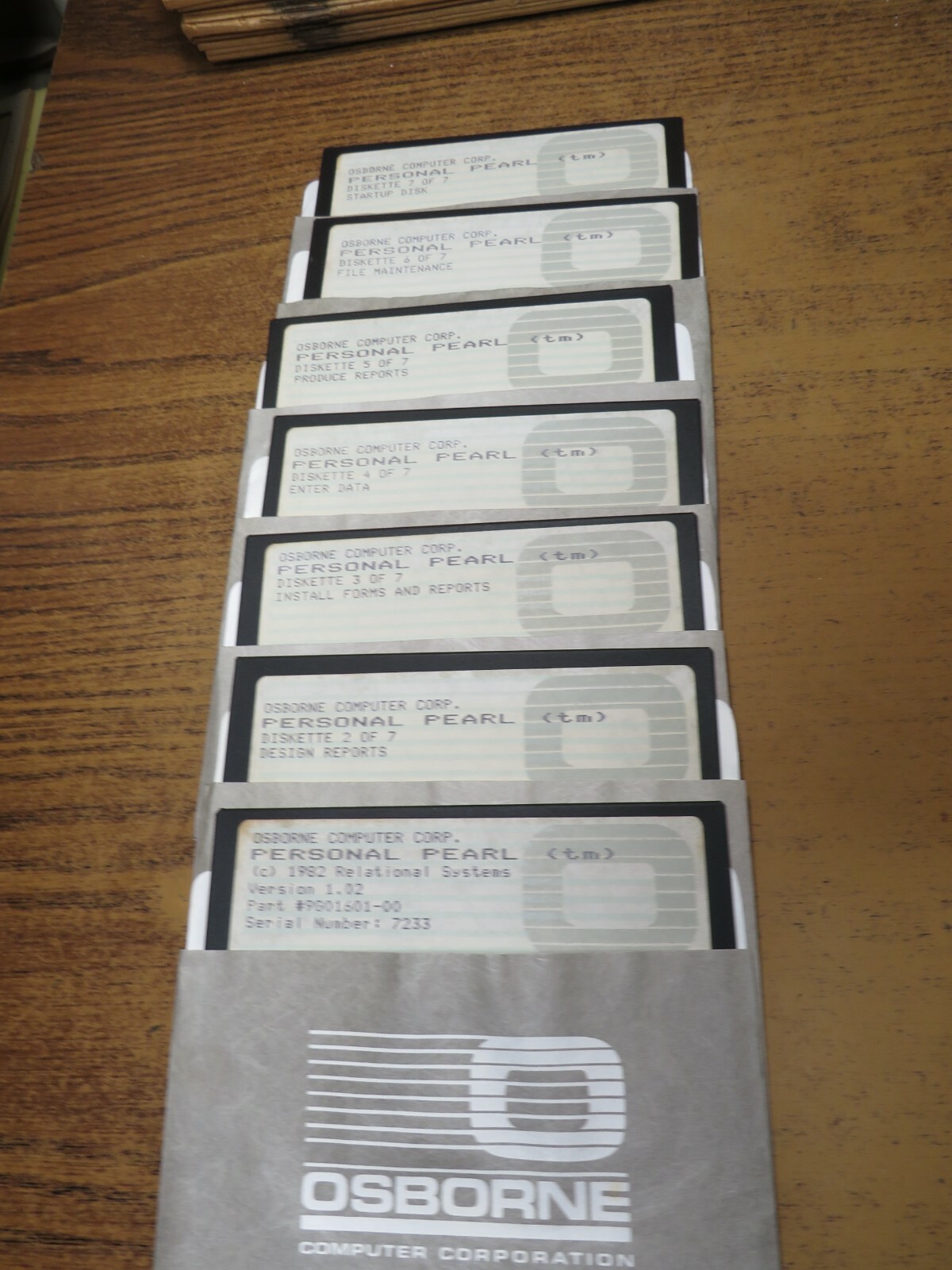 Personal Pearl Osborne 1 Computer 5" Disk 