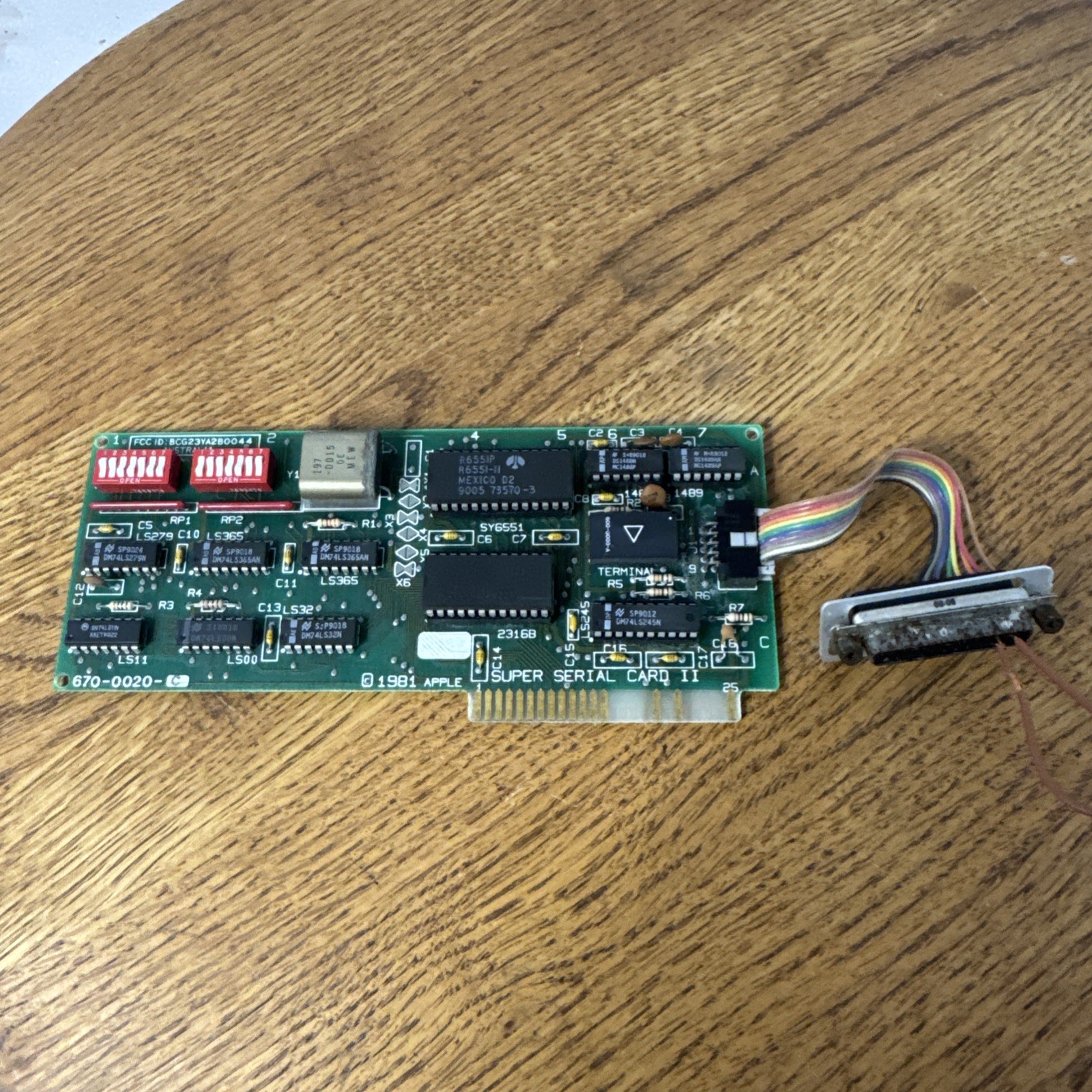 Apple Super Serial Card II 670-0020-c for Apple IIe/PLUS IIgs Computers Untested