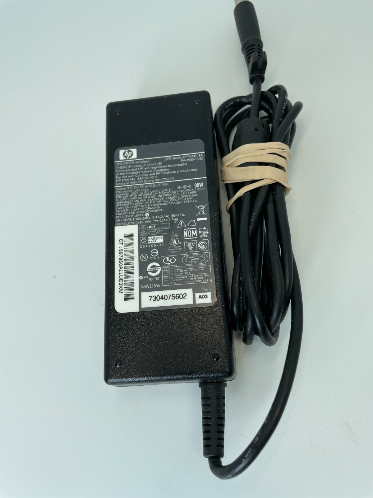  Genuine Oem laptop power supply ac adapter charger for HP 391173-001 384021-002