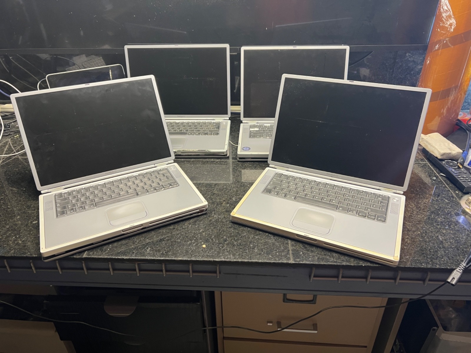 Apple PowerBook G4 Titanium 15" Laptop-2001-LOT OF 4-PARTS