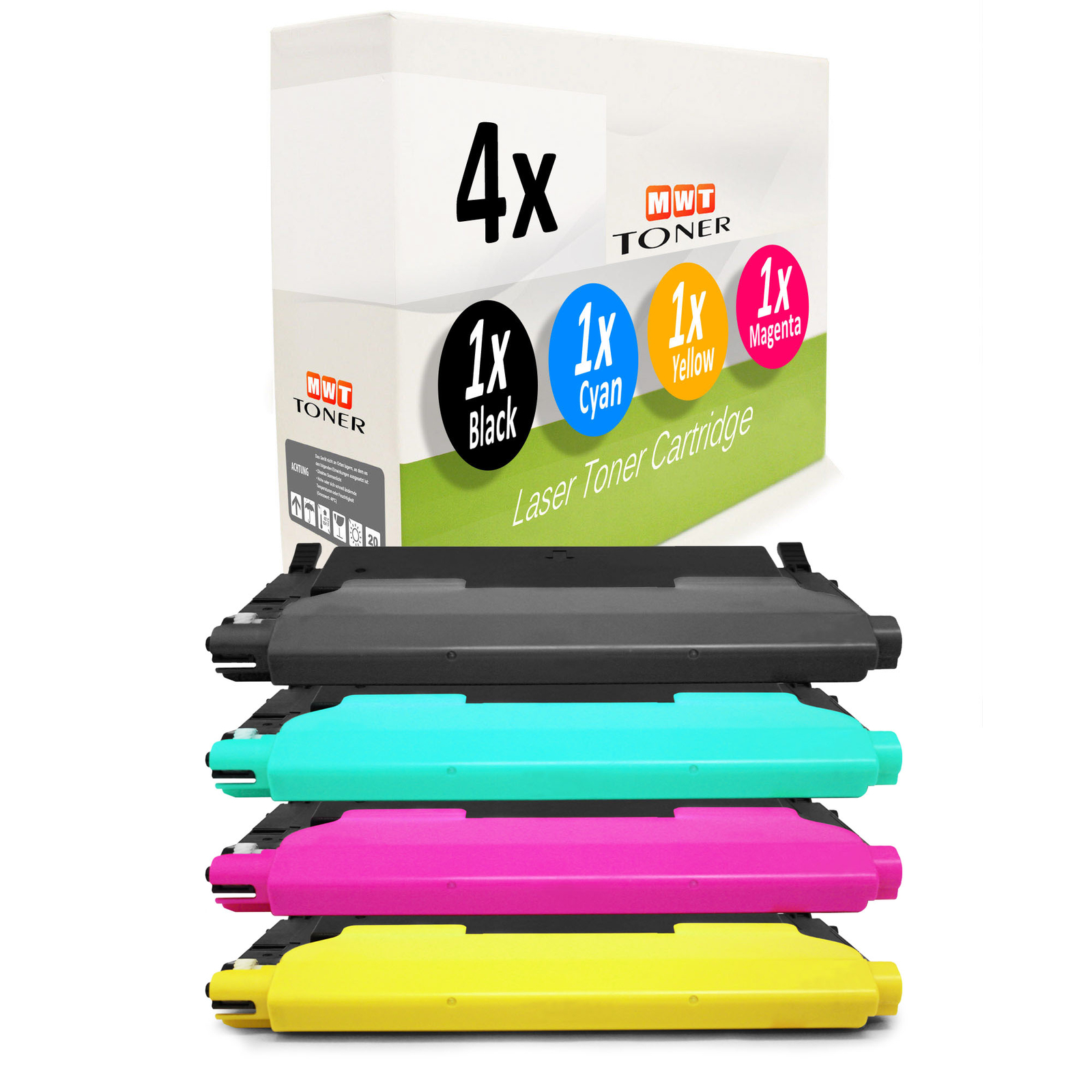4x Toner replaces Samsung CLT-C404S CLT-K404S CLT-M404S CLT-Y404S