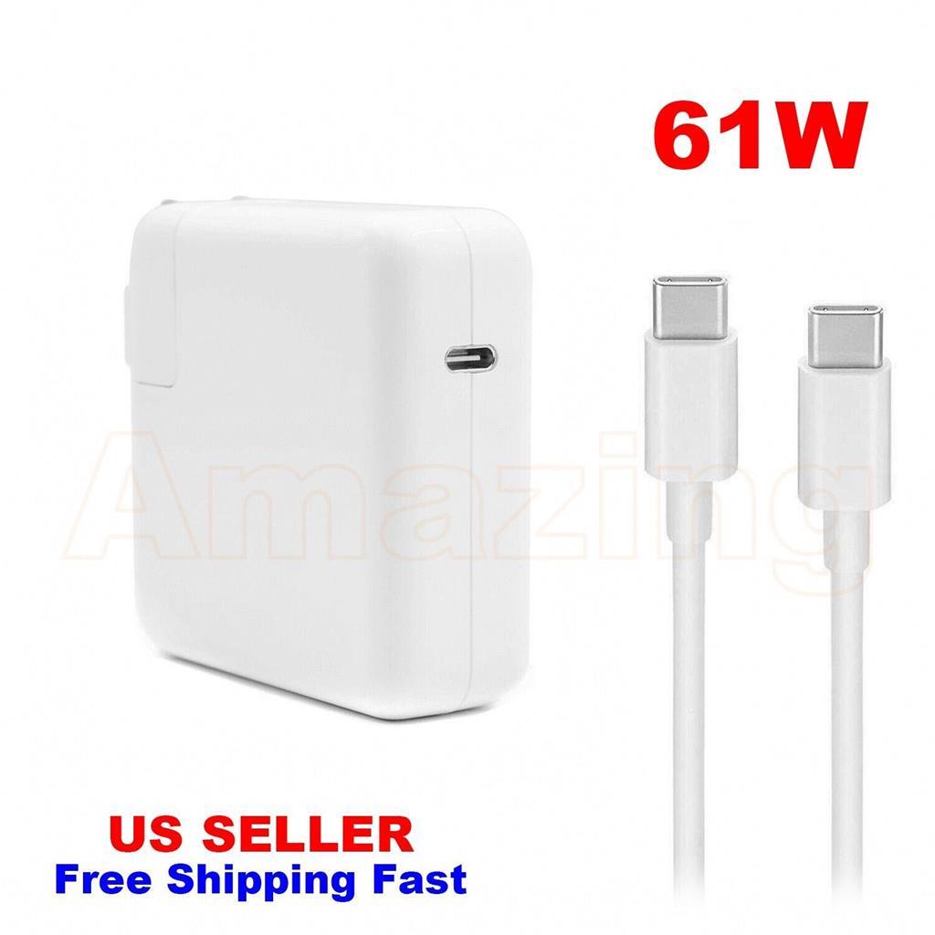 Amazing A1718 61W USB-C Charger for Apple MacBook Pro 13" OEM Power Adapter NEW