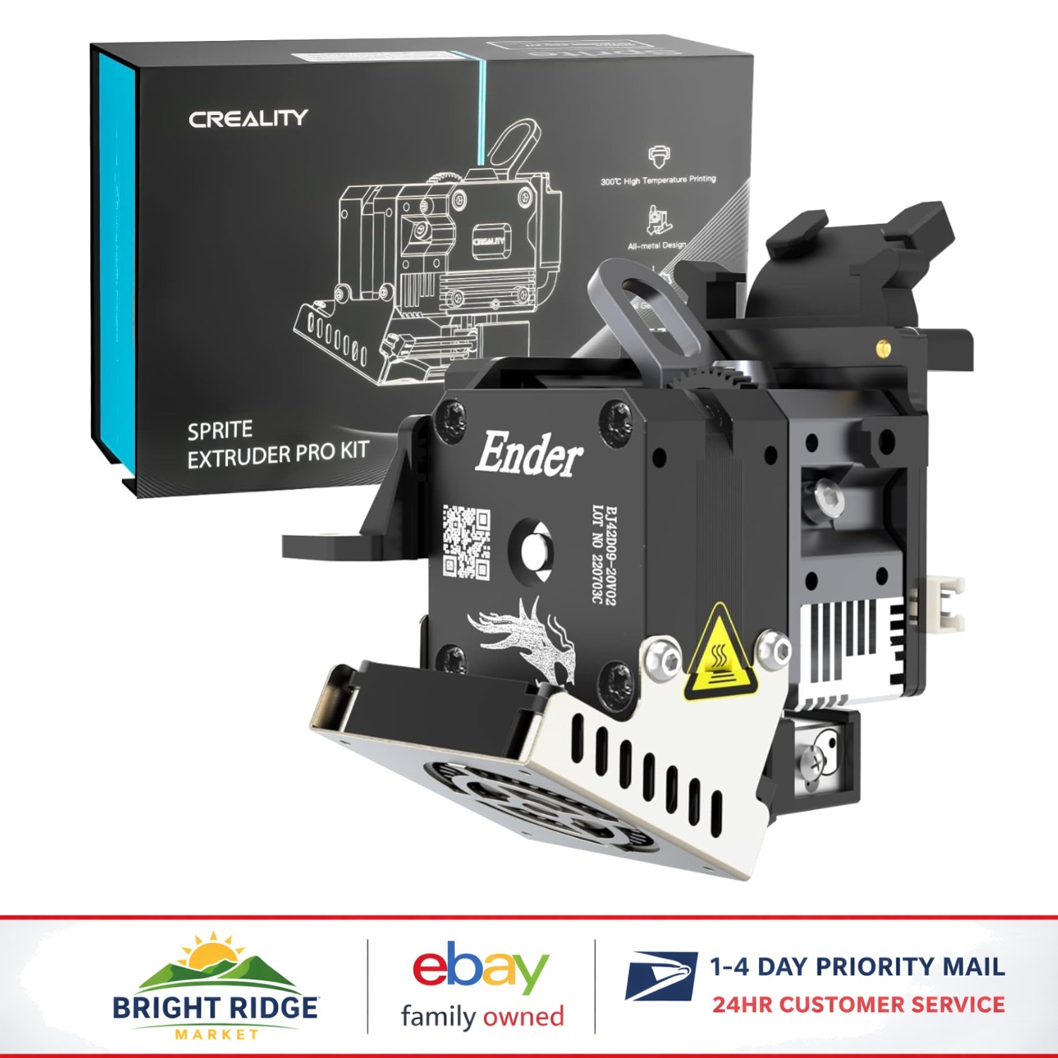 Versatile 3D Printer Extruder Kit for PLA, PETG, ABS, TPU Filament Compatibility