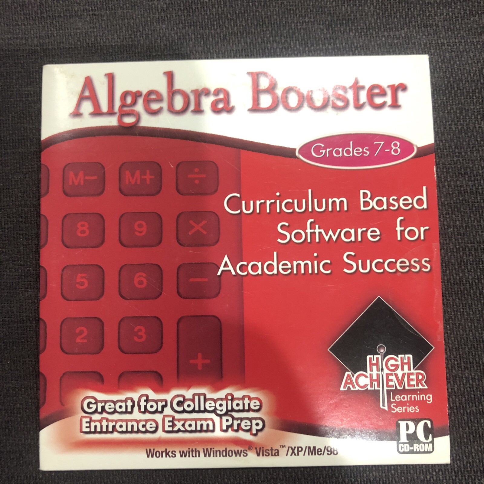 High Achiever Curriculum Based Software For Academic Pc Cd Rom Algebra Booster