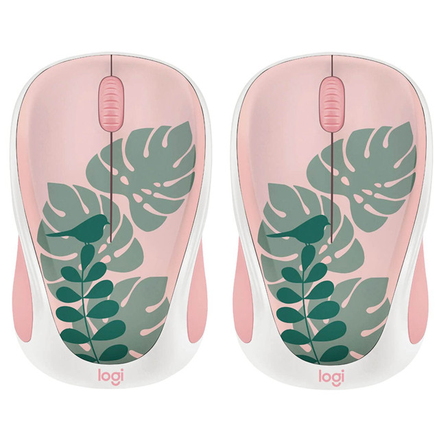 2 Pack - Logitech M317c Design Collection Wireless Mouse - Chirpy Bird