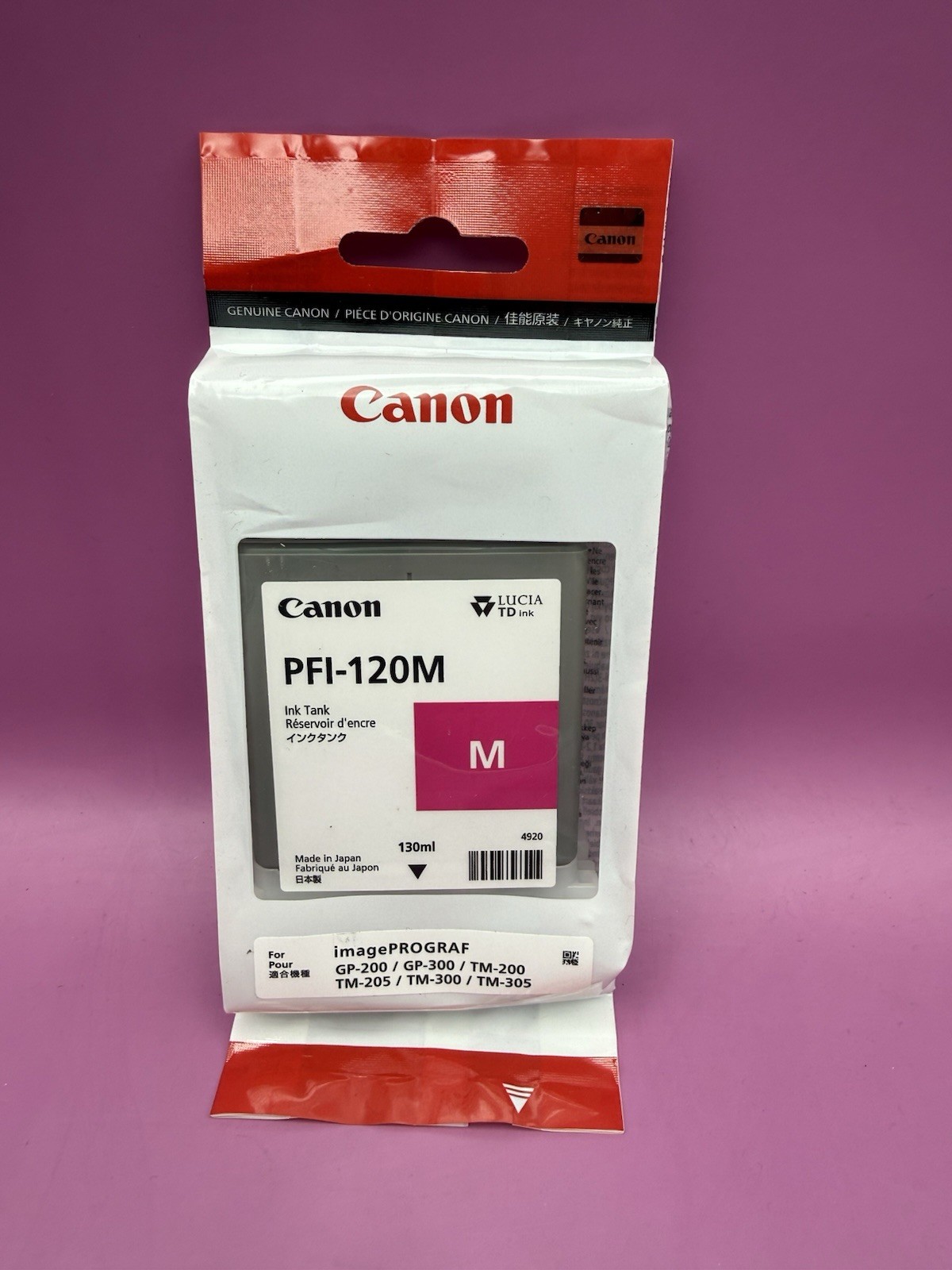 Canon PFI-120M Original Ink Cartridge - Magenta (2887c001) 05/2028